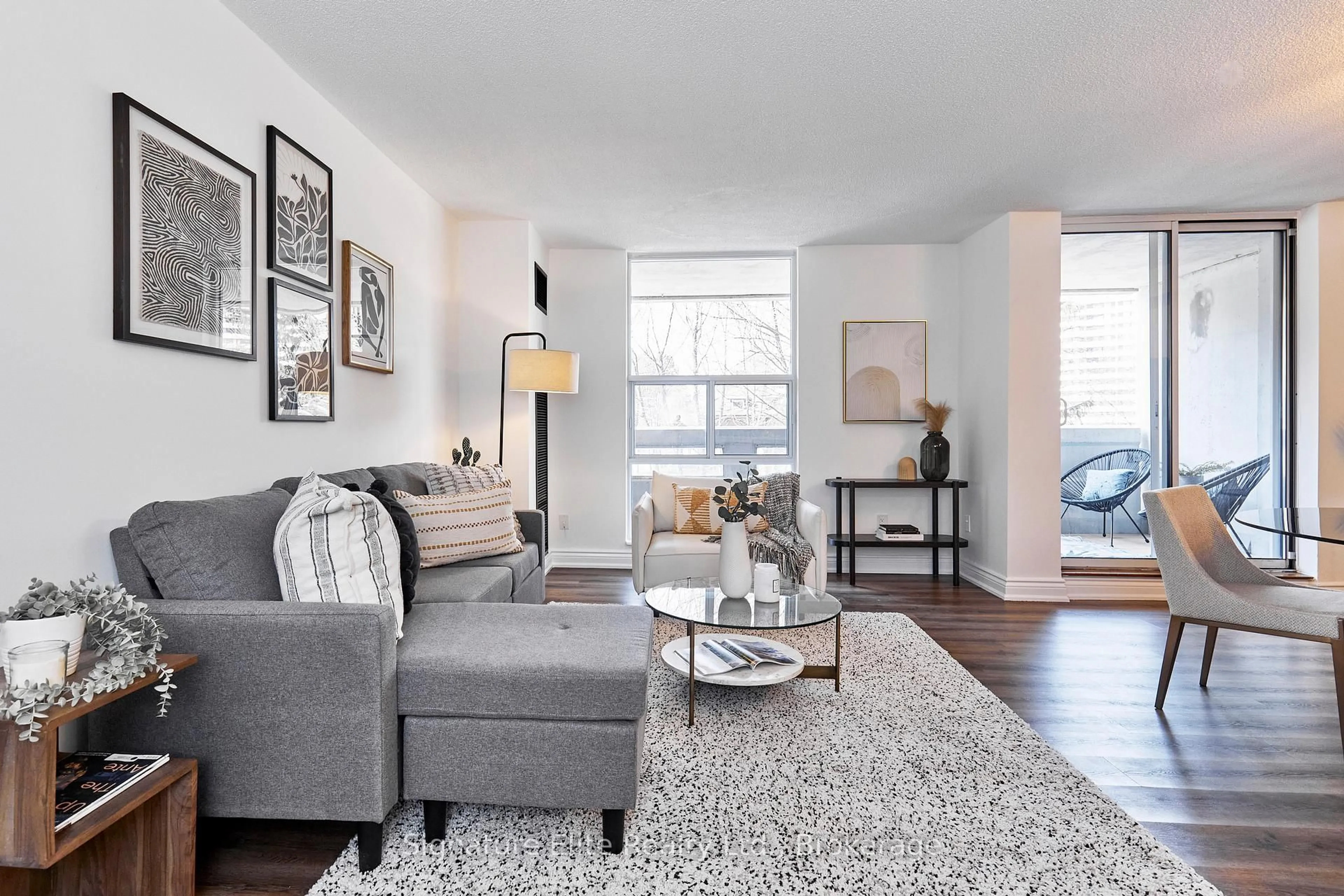 Living room with furniture, unknown for 60 Inverlochy Blvd #309, Markham Ontario L3T 4T7