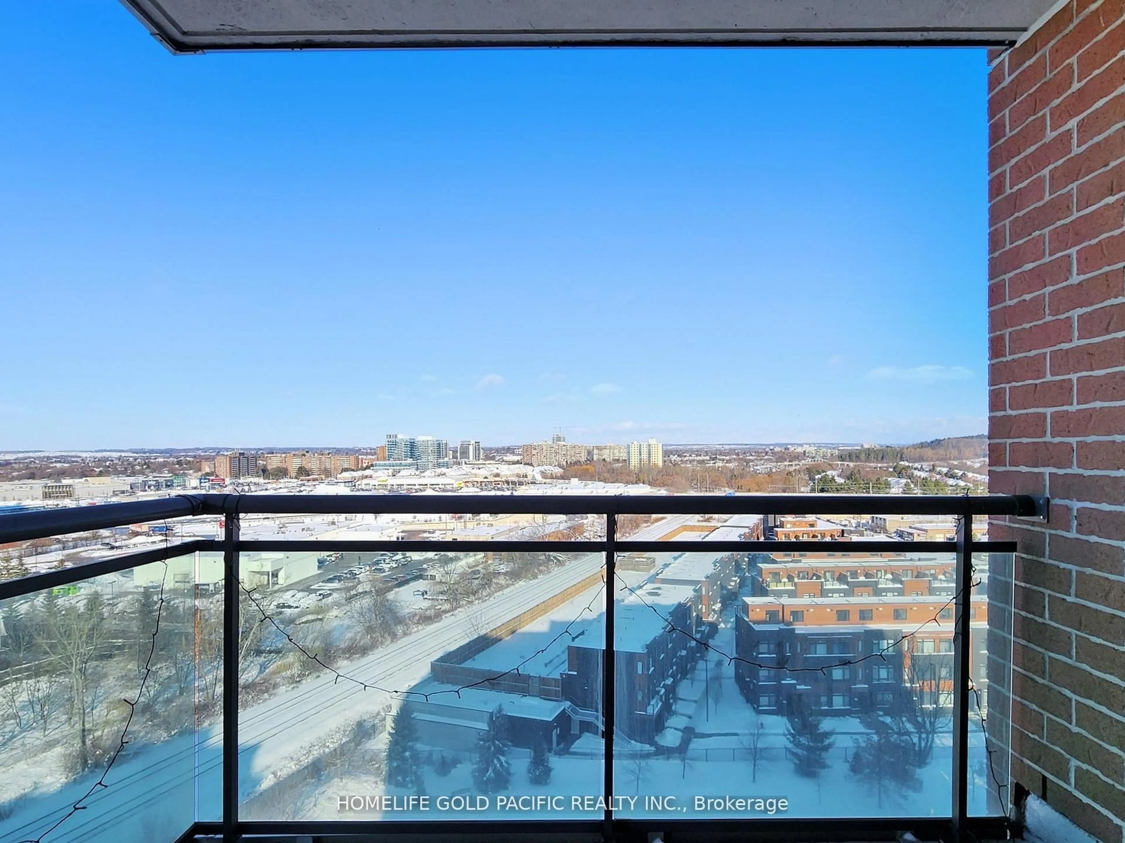 Balcony in the apartment, city buildings view from balcony for 350 Red Maple Rd #1211, Richmond Hill Ontario L4C 0T5