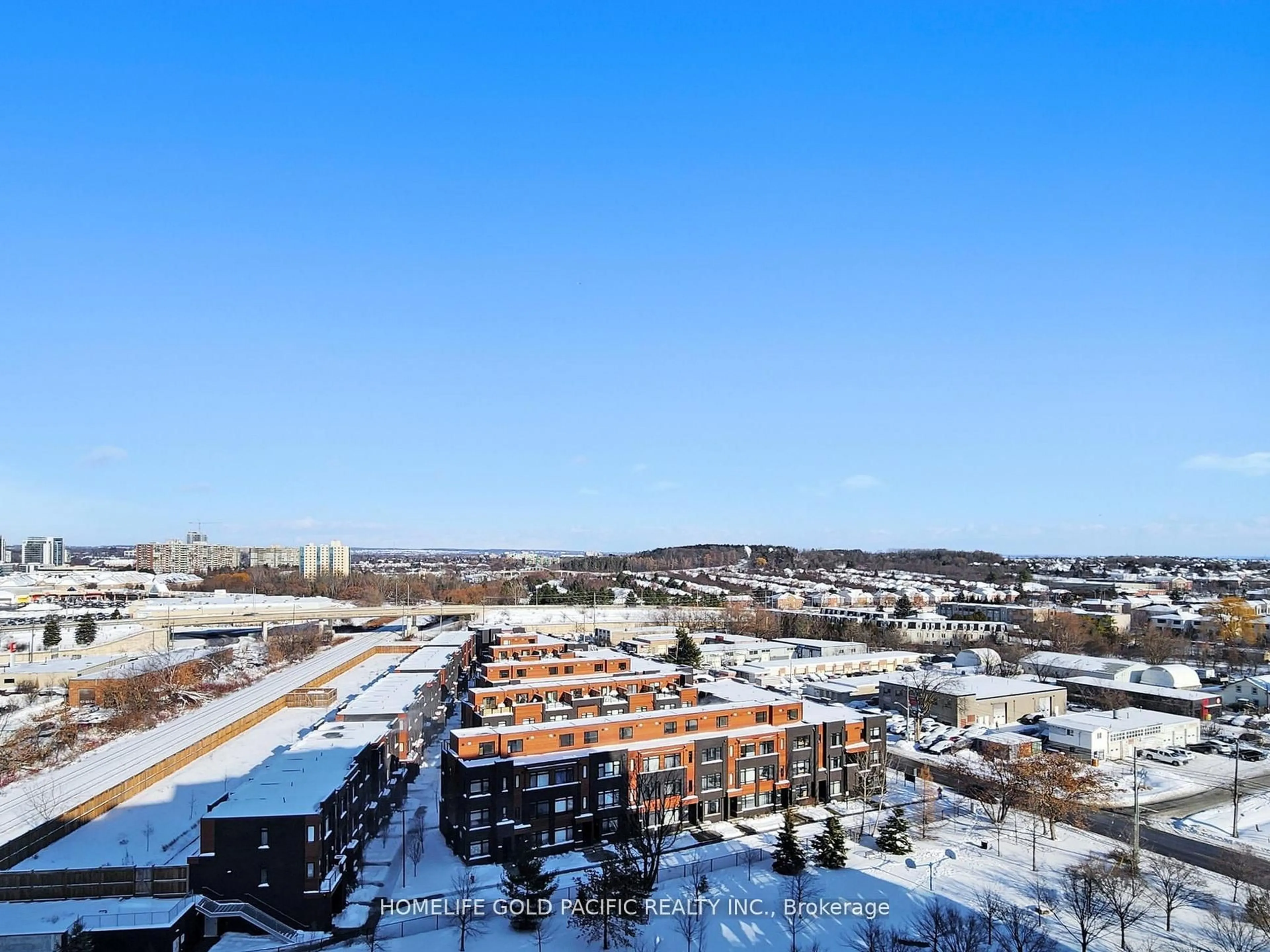 A pic from outside/outdoor area/front of a property/back of a property/a pic from drone, city buildings view from balcony for 350 Red Maple Rd #1211, Richmond Hill Ontario L4C 0T5