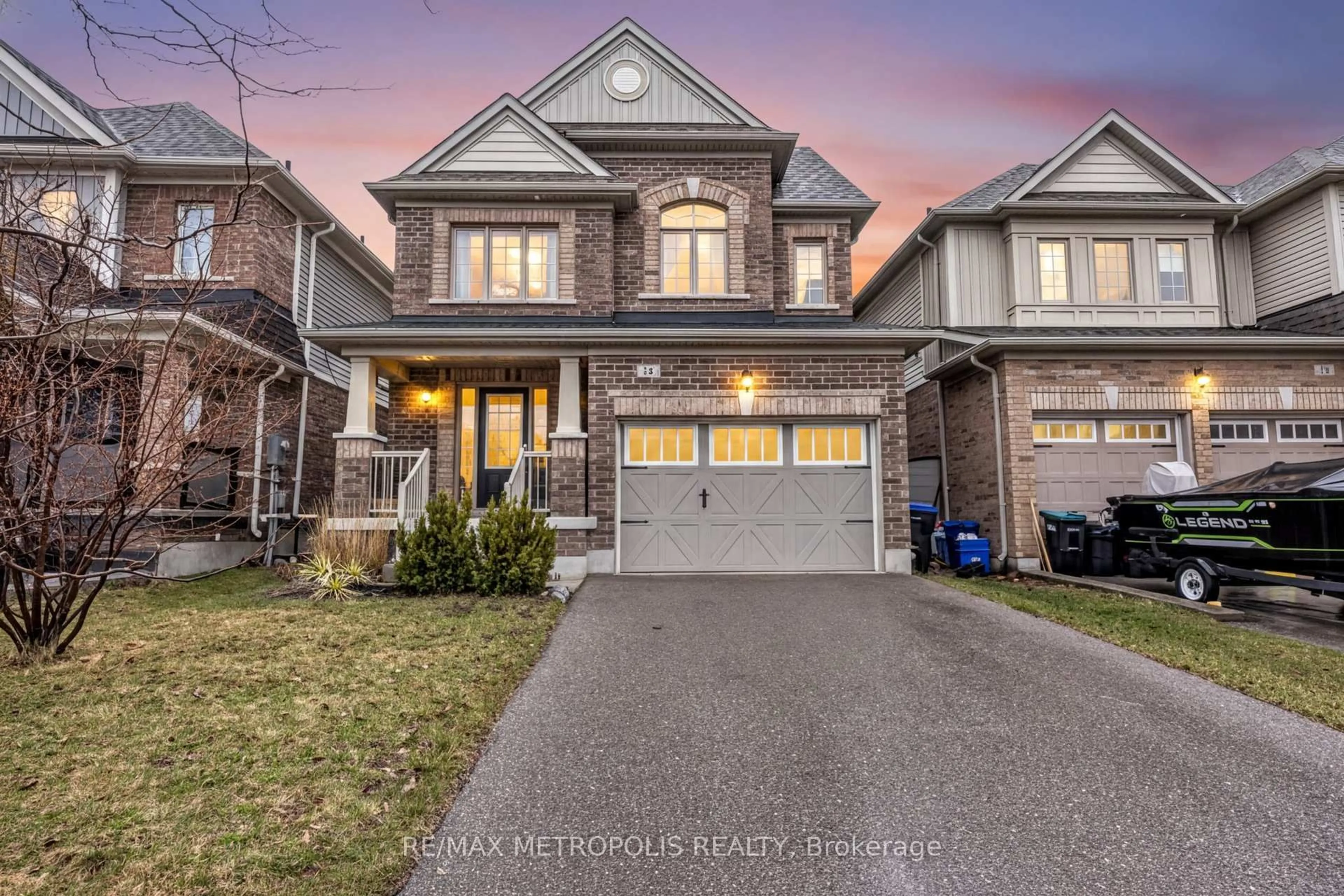 Home with brick exterior material, street for 16 Treetops Blvd, New Tecumseth Ontario L9R 0M3