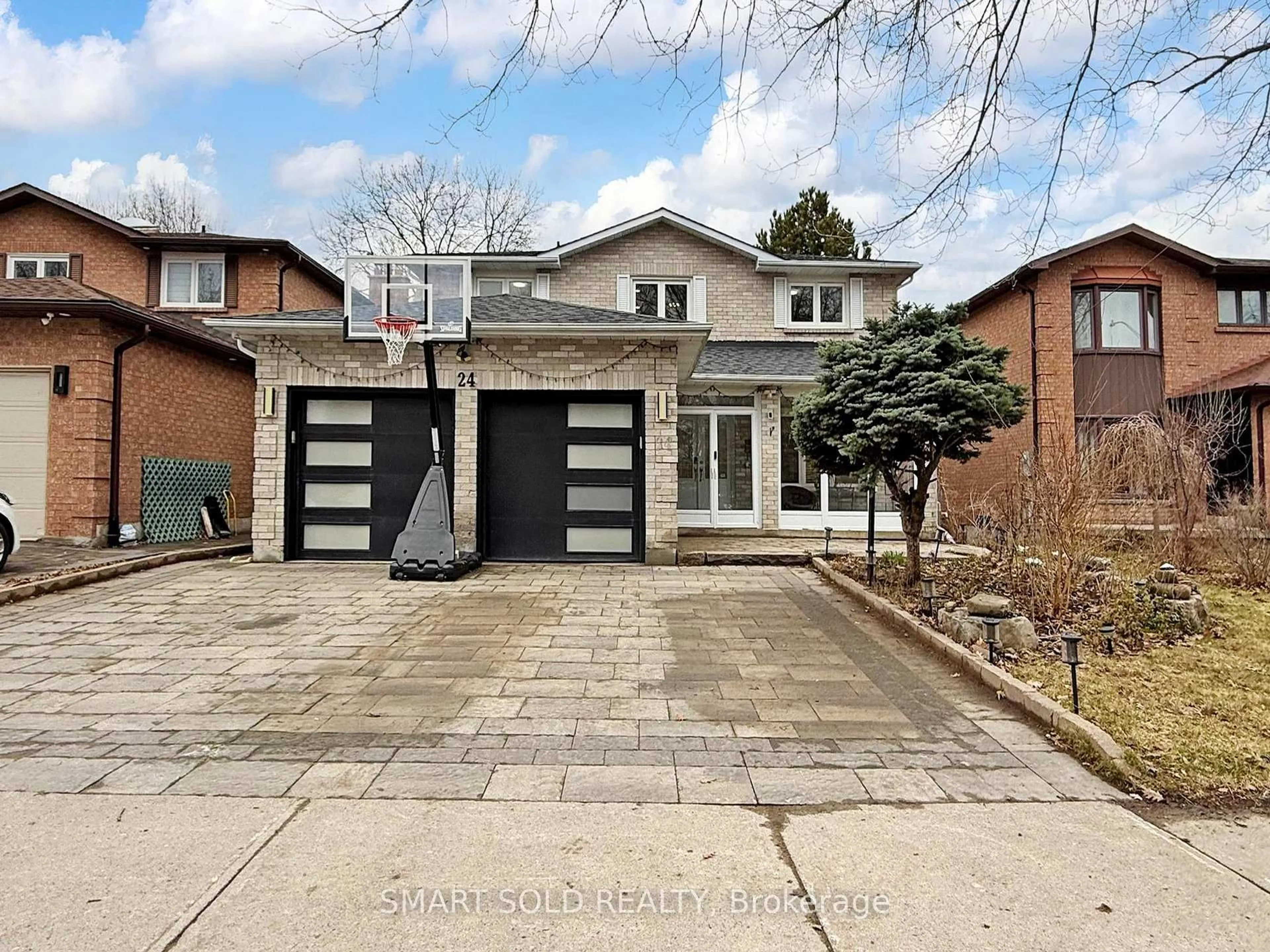 Home with brick exterior material, street for 24 Normandy Cres, Richmond Hill Ontario L4C 8L8