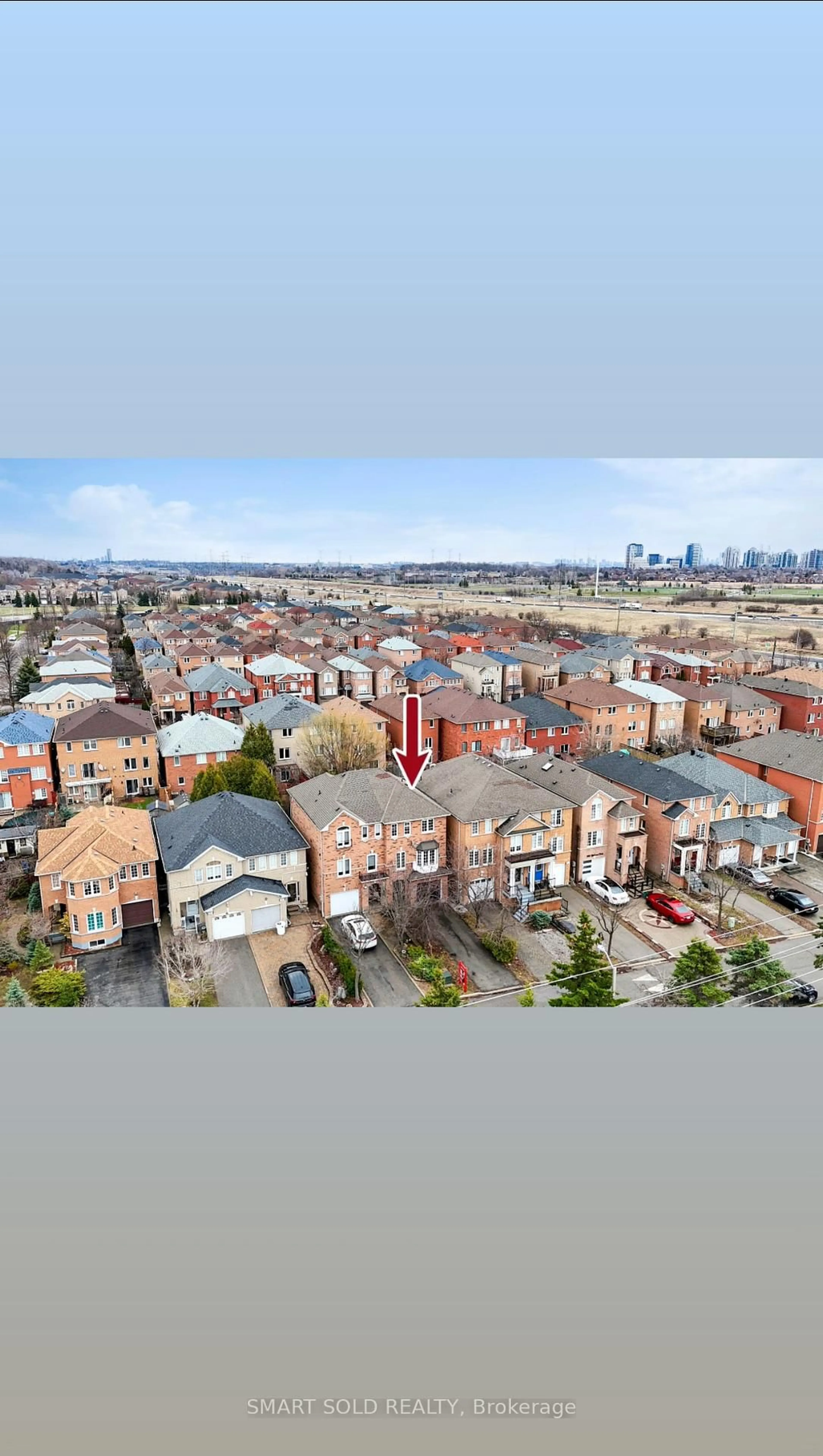 A pic from outside/outdoor area/front of a property/back of a property/a pic from drone, city buildings view from balcony for 299 Yellowood Circ, Vaughan Ontario L4J 8L8