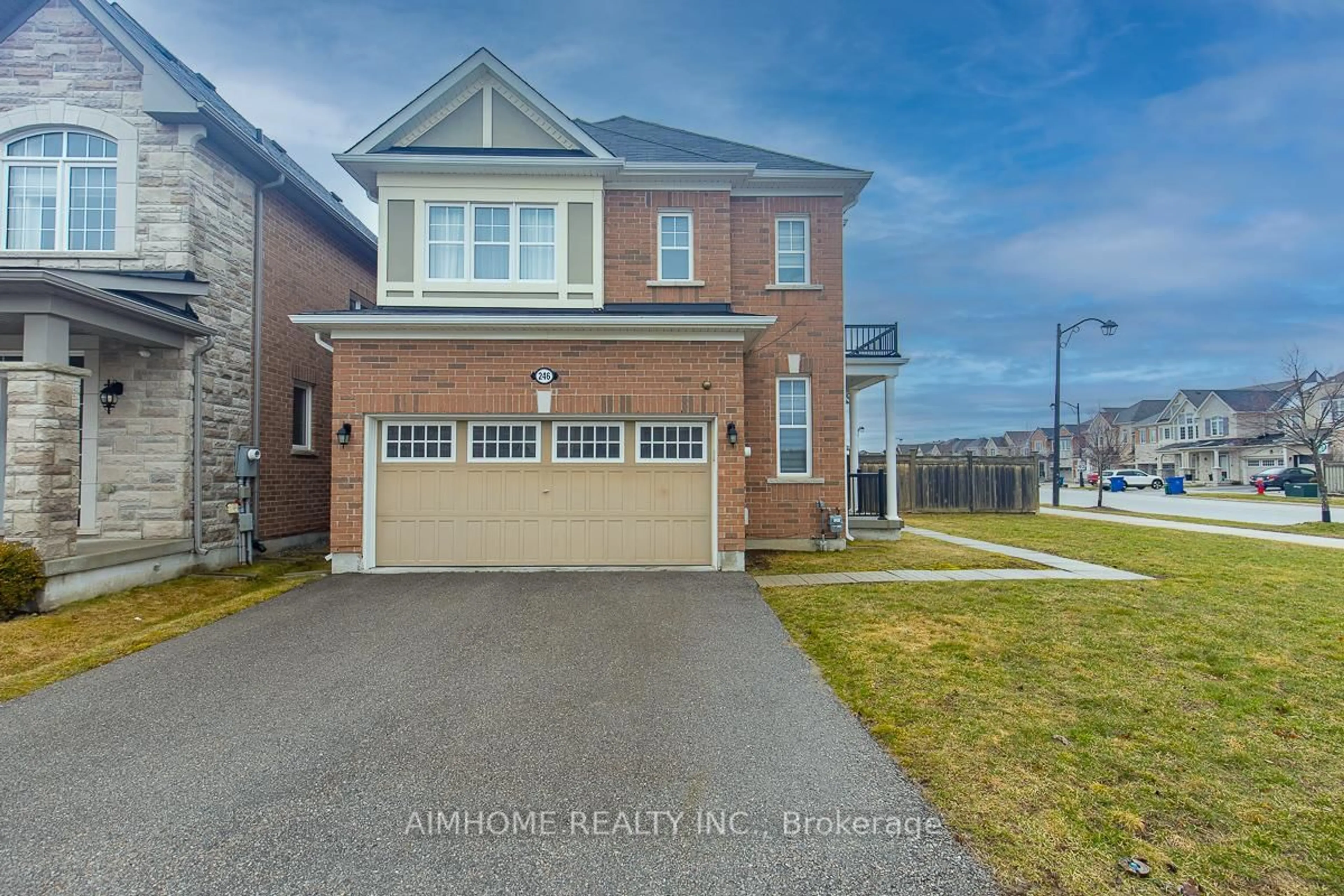 Home with brick exterior material, street for 246 Thomas Phillips Dr, Aurora Ontario L4G 0T6