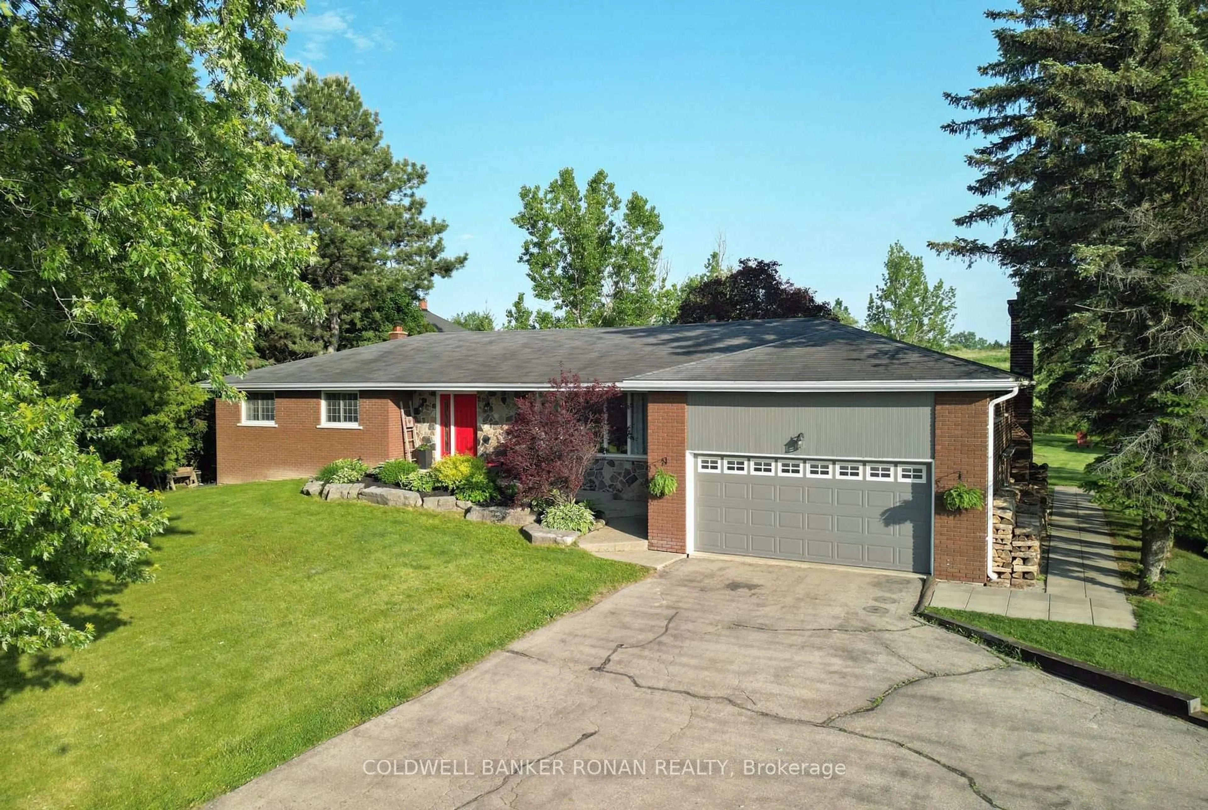 Home with brick exterior material, street for 7157 5th Line, New Tecumseth Ontario L0G 1W0