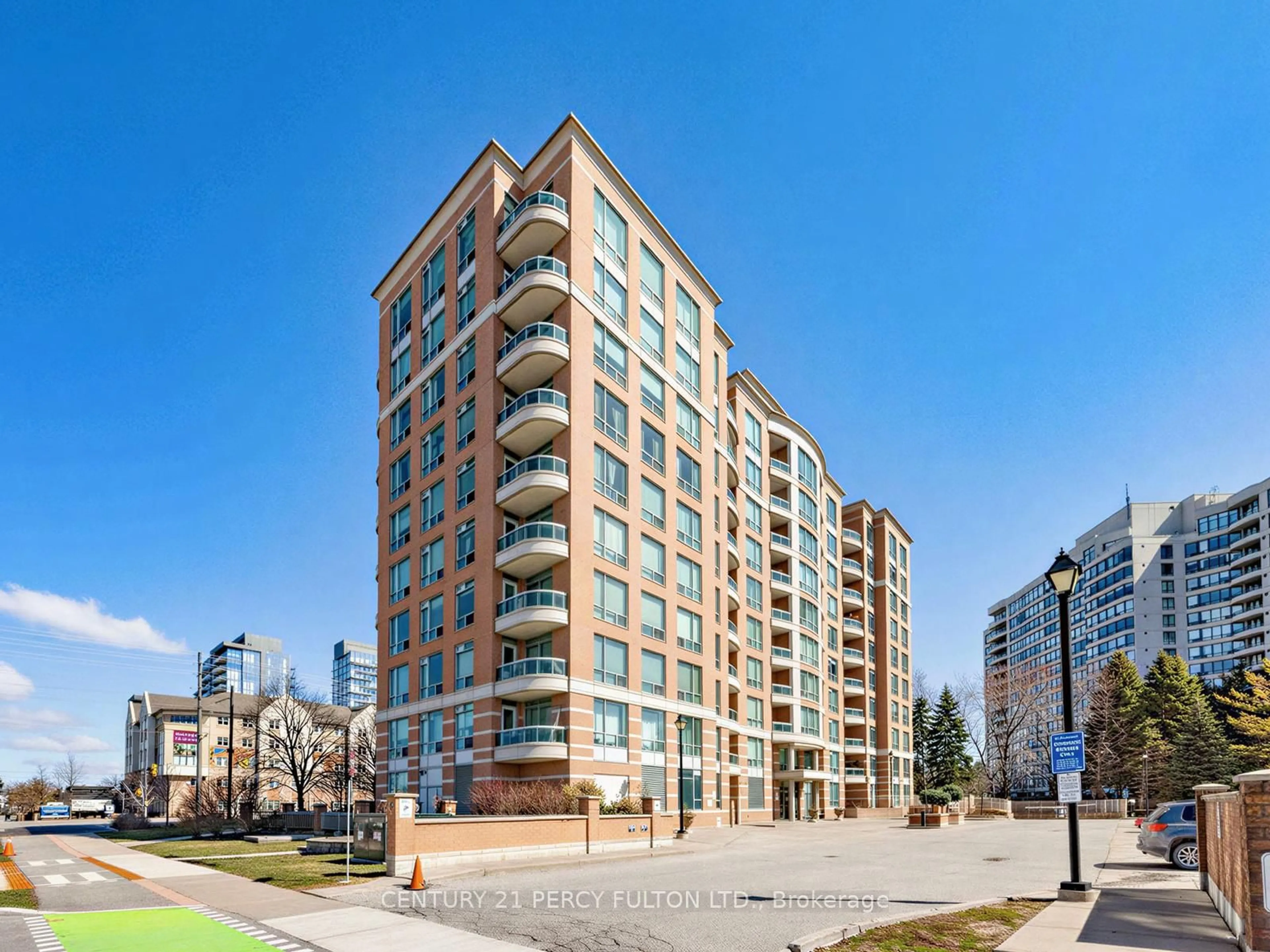 A pic from outside/outdoor area/front of a property/back of a property/a pic from drone, building for 745 New Westminster Dr #201, Vaughan Ontario L4J 8J9