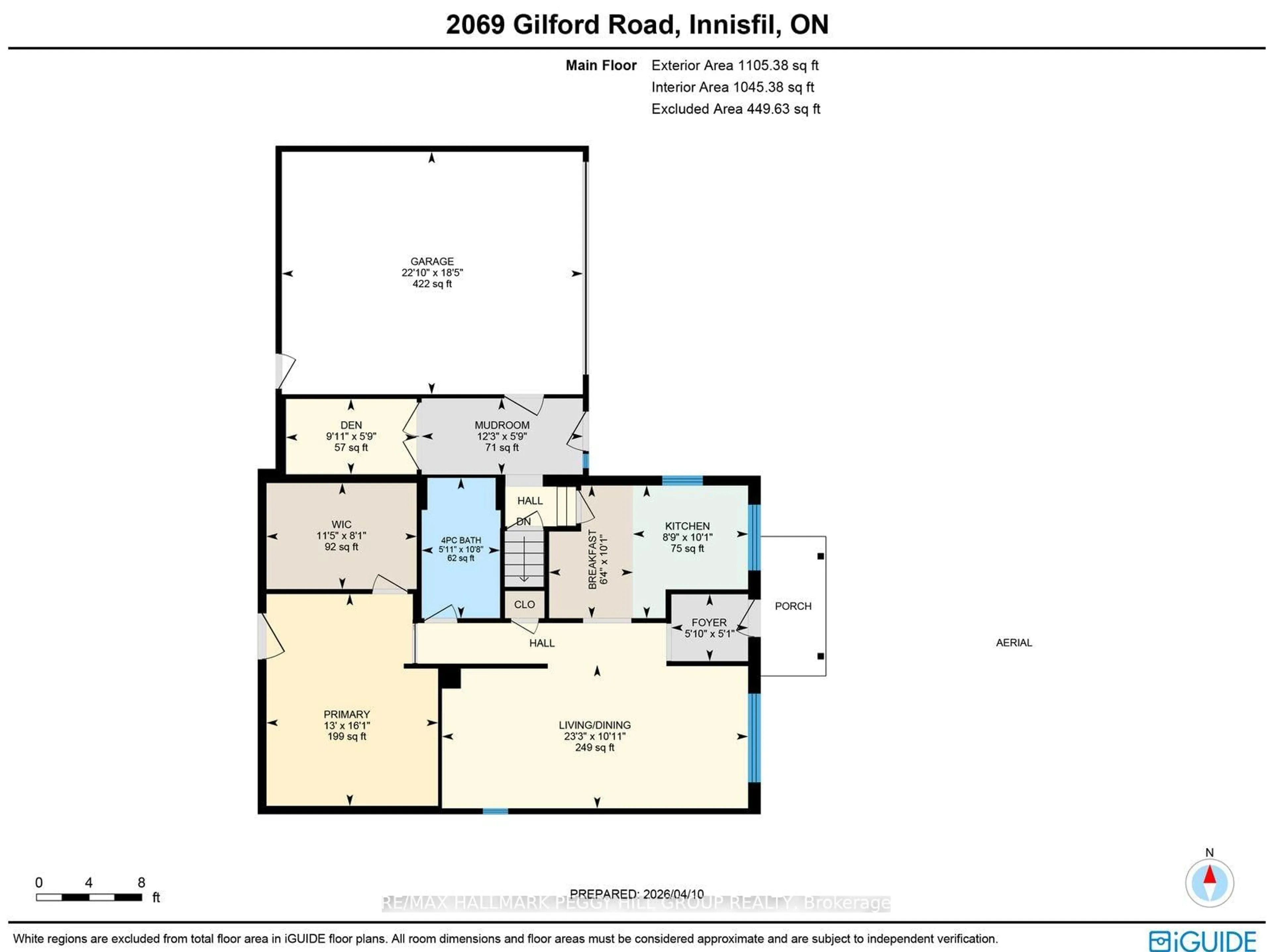 Floor plan for 2069 Gilford Rd, Innisfil Ontario L0L 1R0