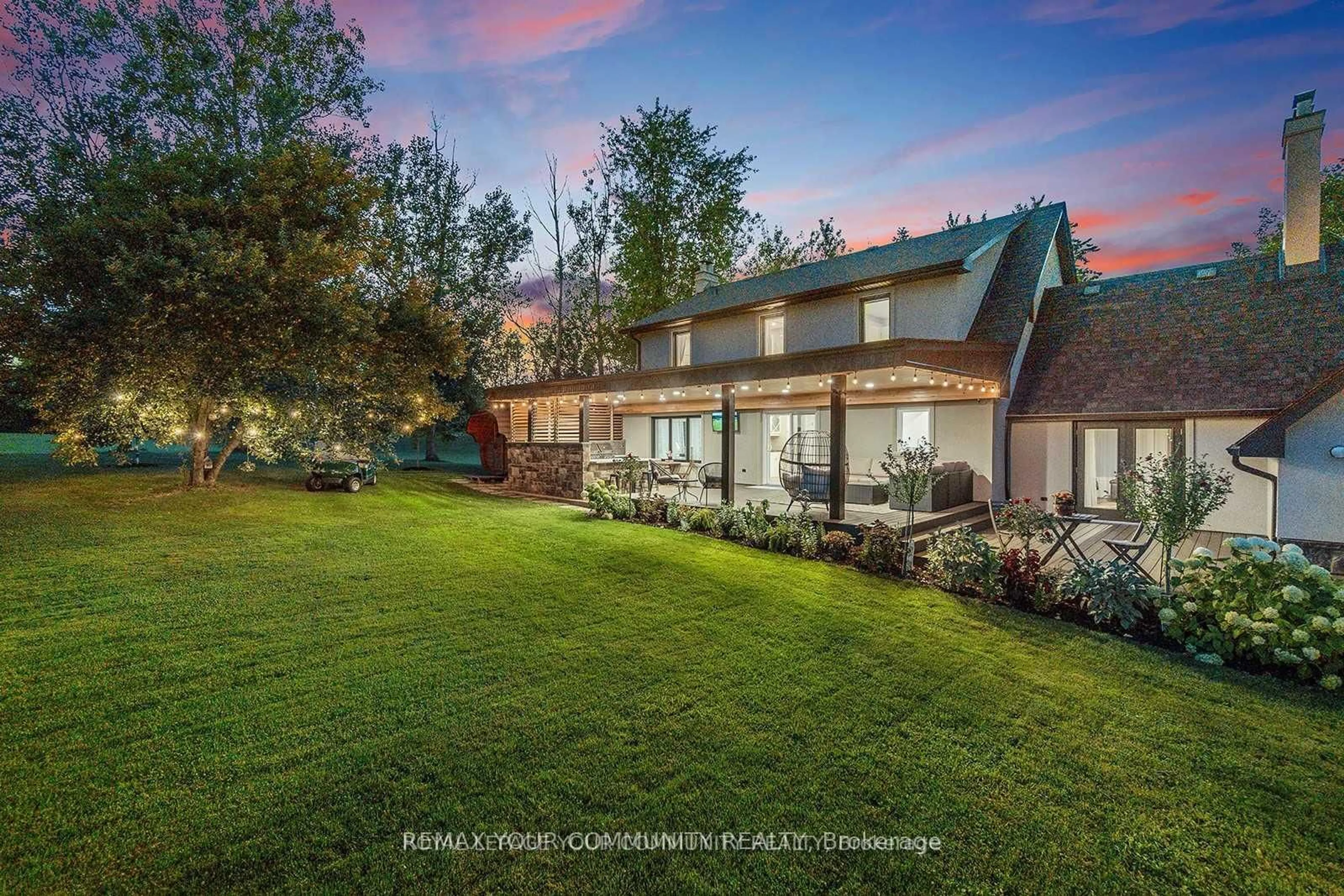 A pic from outside/outdoor area/front of a property/back of a property/a pic from drone, water/lake/river/ocean view for 6743 3rd Line, New Tecumseth Ontario L0G 1W0