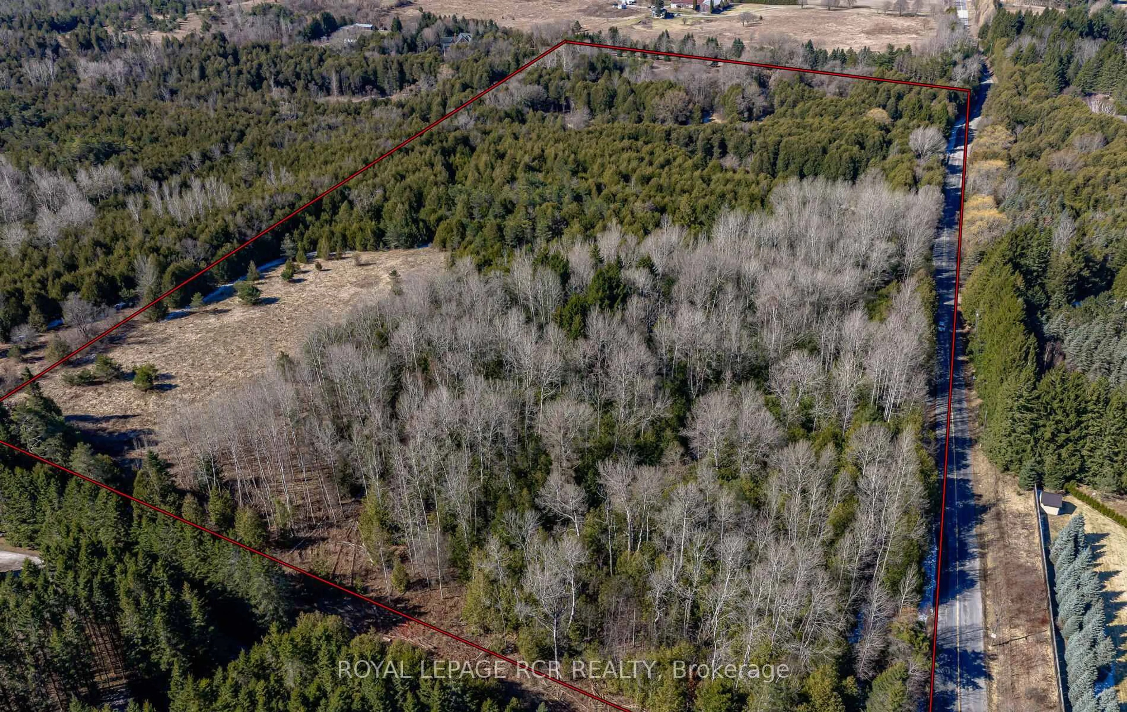 A pic from outside/outdoor area/front of a property/back of a property/a pic from drone, forest/trees view for 2653 Herald Rd, East Gwillimbury Ontario L0G 1V0