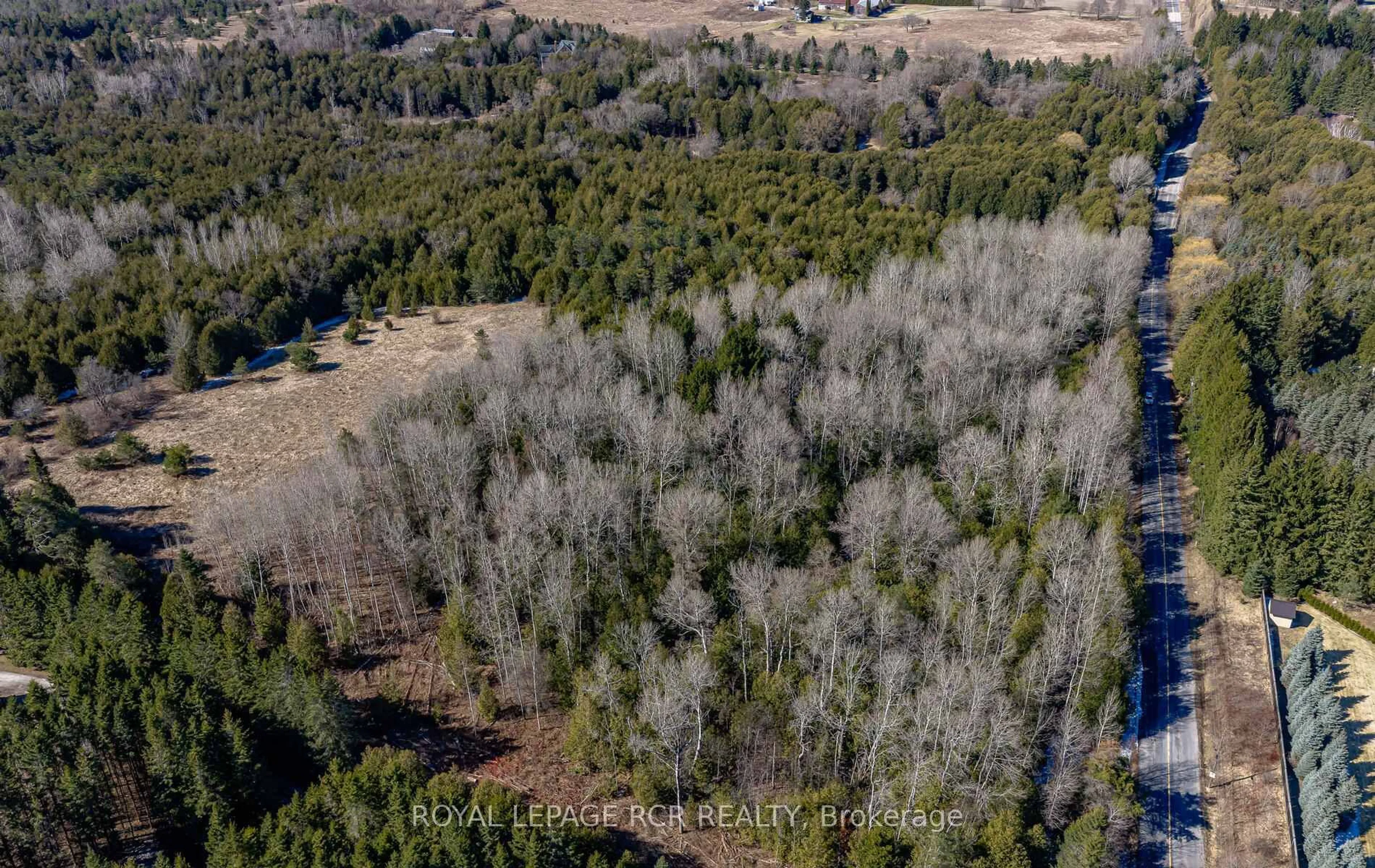 A pic from outside/outdoor area/front of a property/back of a property/a pic from drone, forest/trees view for 2653 Herald Rd, East Gwillimbury Ontario L0G 1V0