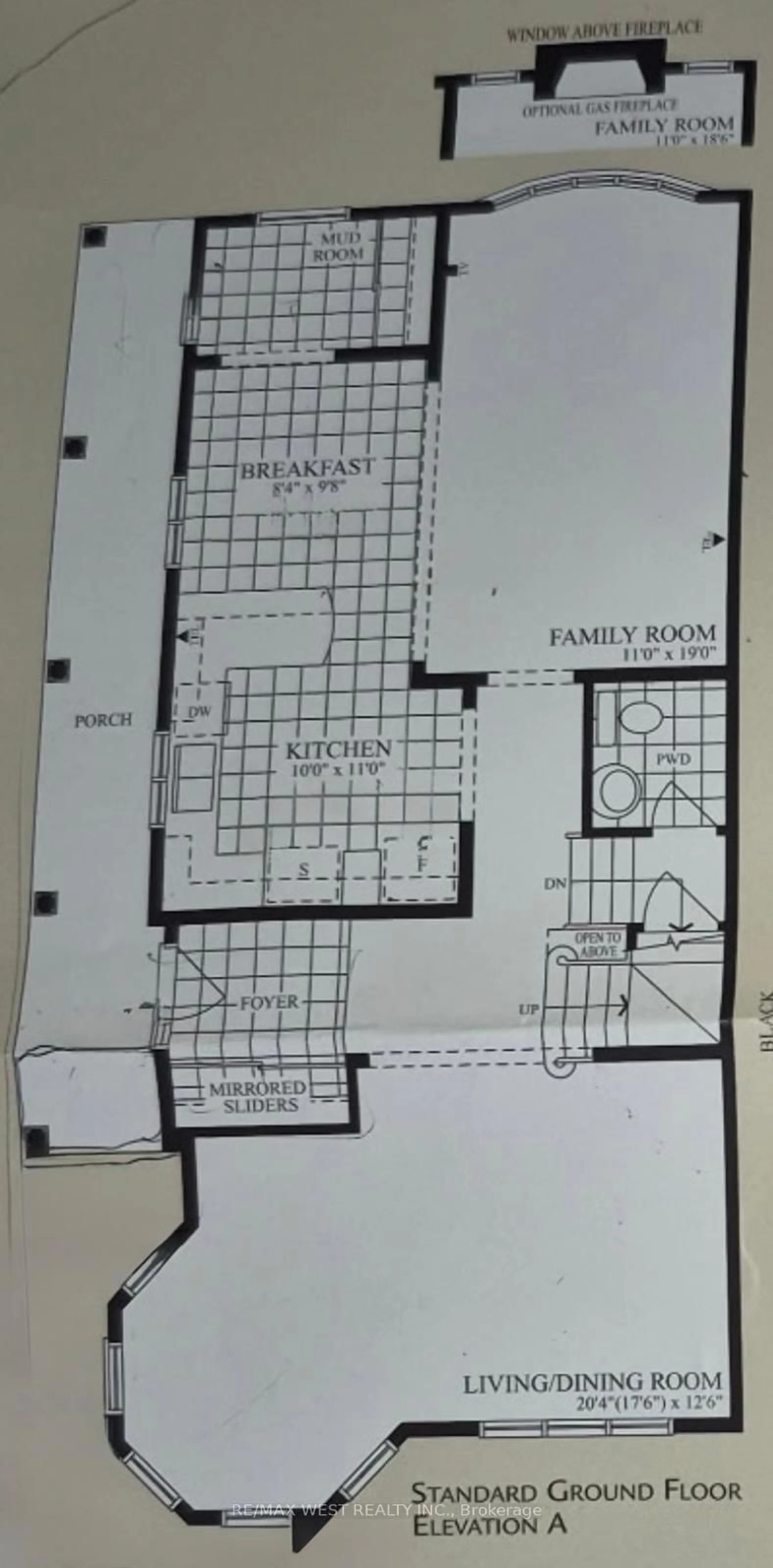 Floor plan for 168 Gas Lamp Lane, Markham Ontario L6B 1K5