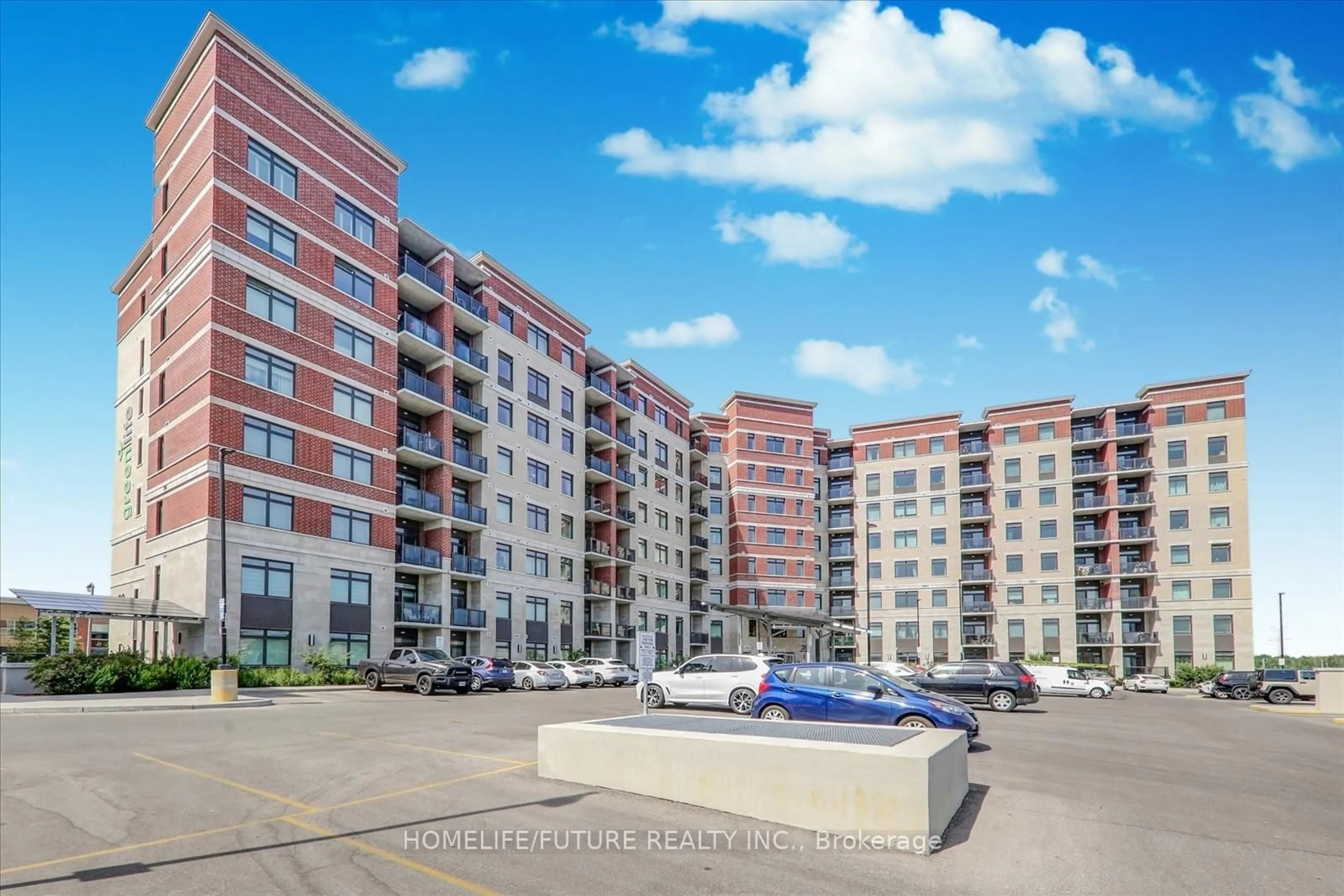 A pic from outside/outdoor area/front of a property/back of a property/a pic from drone, street for 39 New Delhi Dr #717, Markham Ontario L3S 0E1