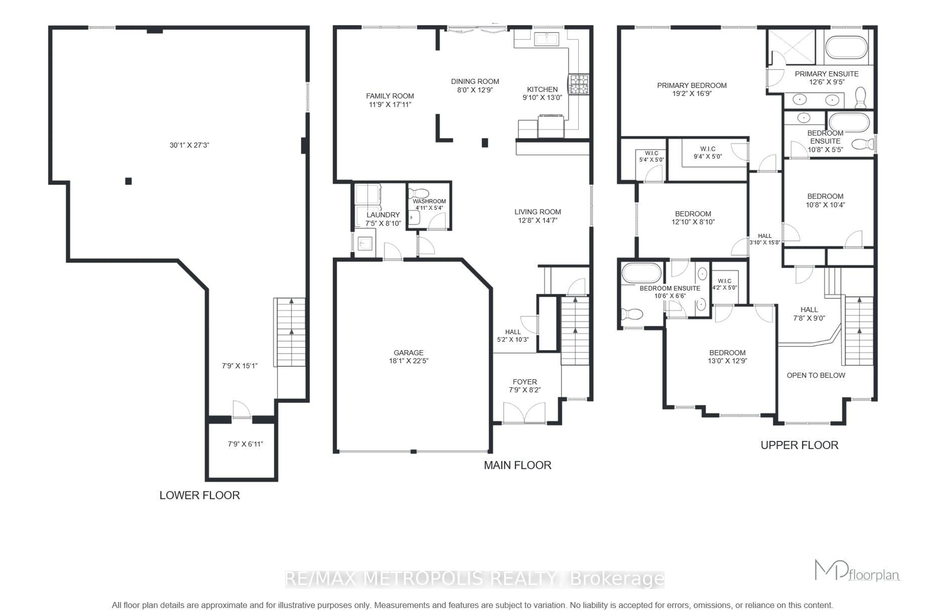 Floor plan for 223 Inverness Way, Bradford West Gwillimbury Ontario L3Z 0W5
