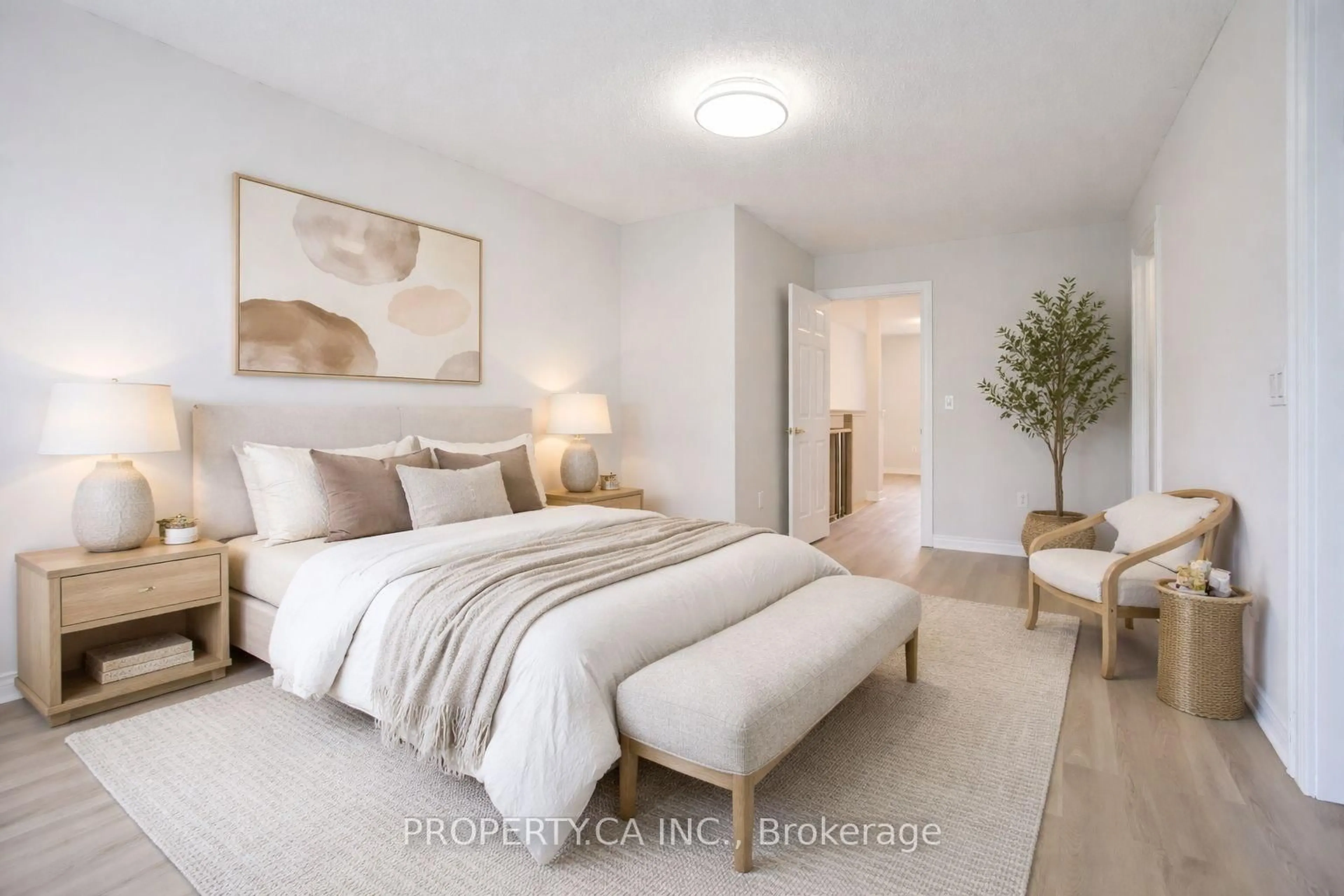 Bedroom with bed, unknown for 1051 On Bogart Circ #46, Newmarket Ontario L3Y 8T4