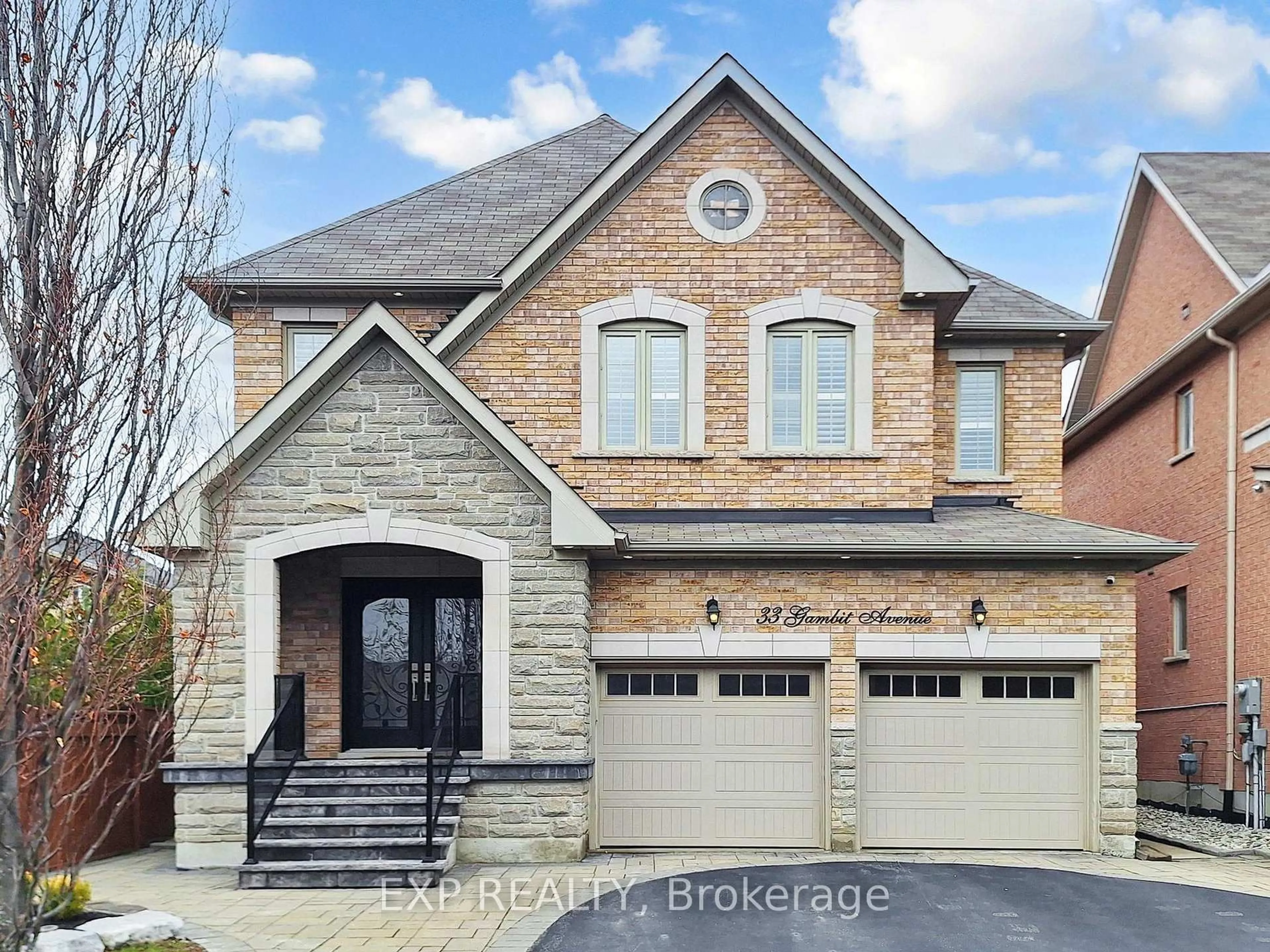 Home with brick exterior material, street for 33 Gambit Ave, Vaughan Ontario L4H 0Y7