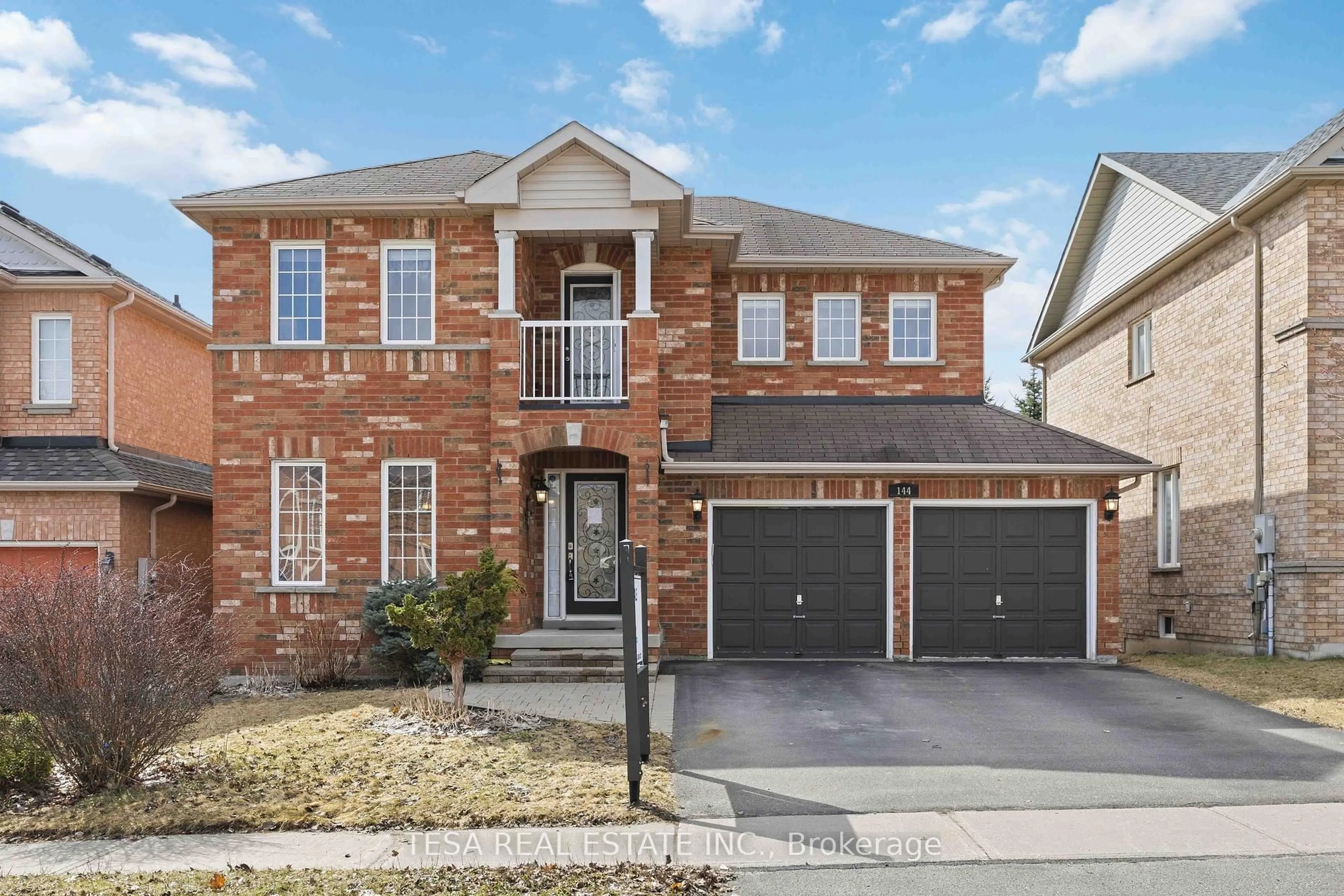 Home with brick exterior material, street for 144 Aspenwood Dr, Newmarket Ontario L3X 2X6