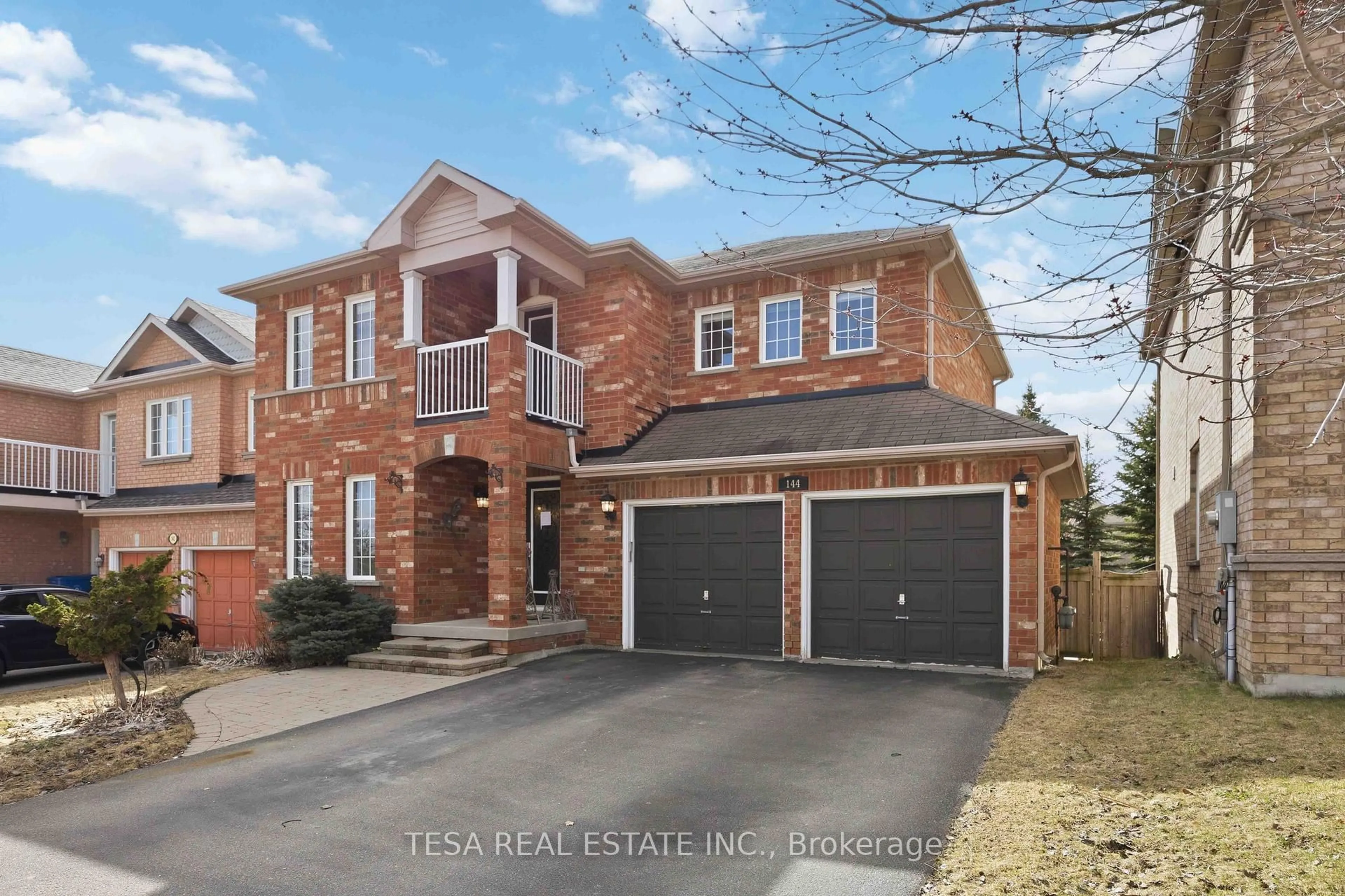Home with brick exterior material, street for 144 Aspenwood Dr, Newmarket Ontario L3X 2X6