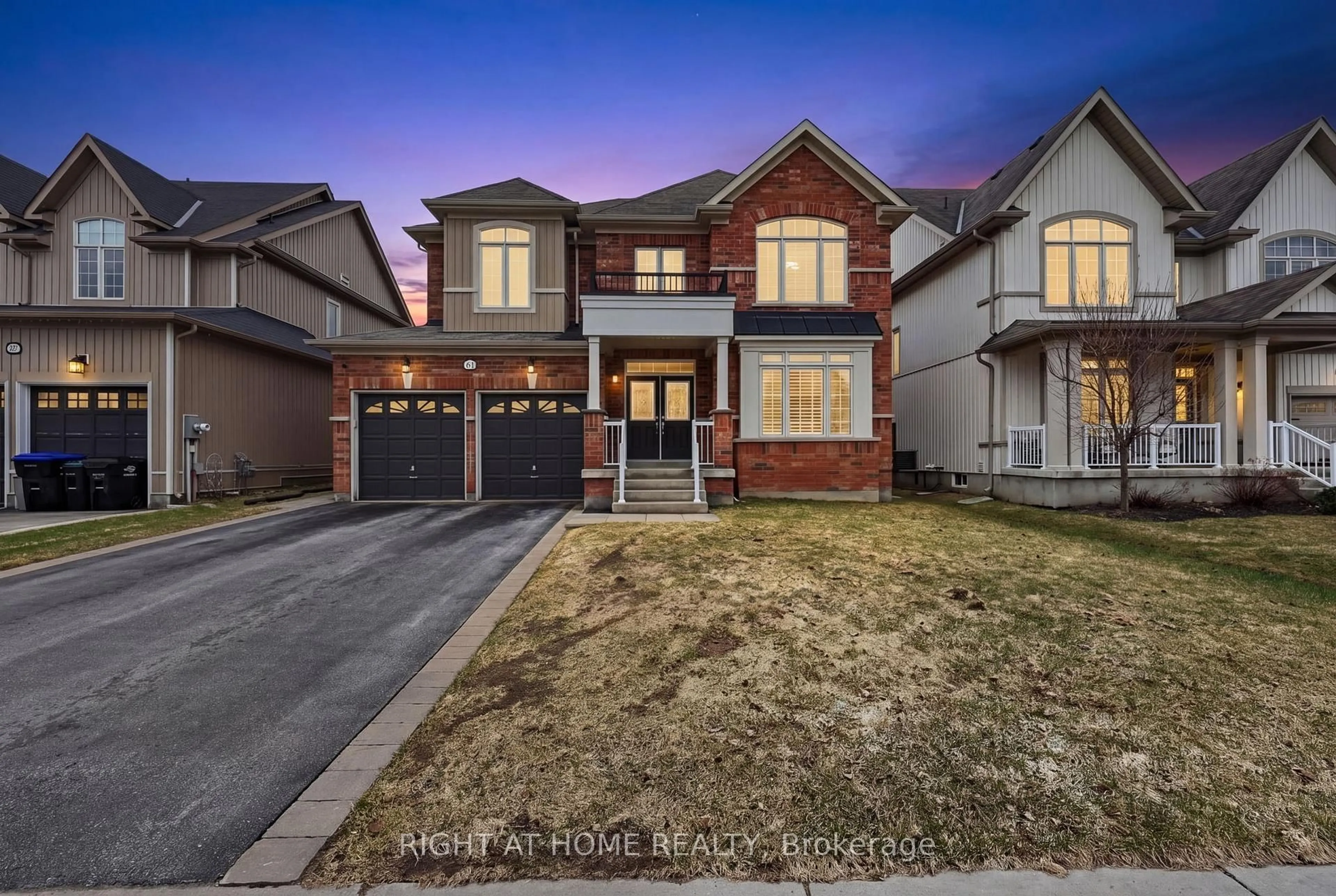 Home with brick exterior material, street for 61 Latimer Ave, Essa Ontario L3W 0N3