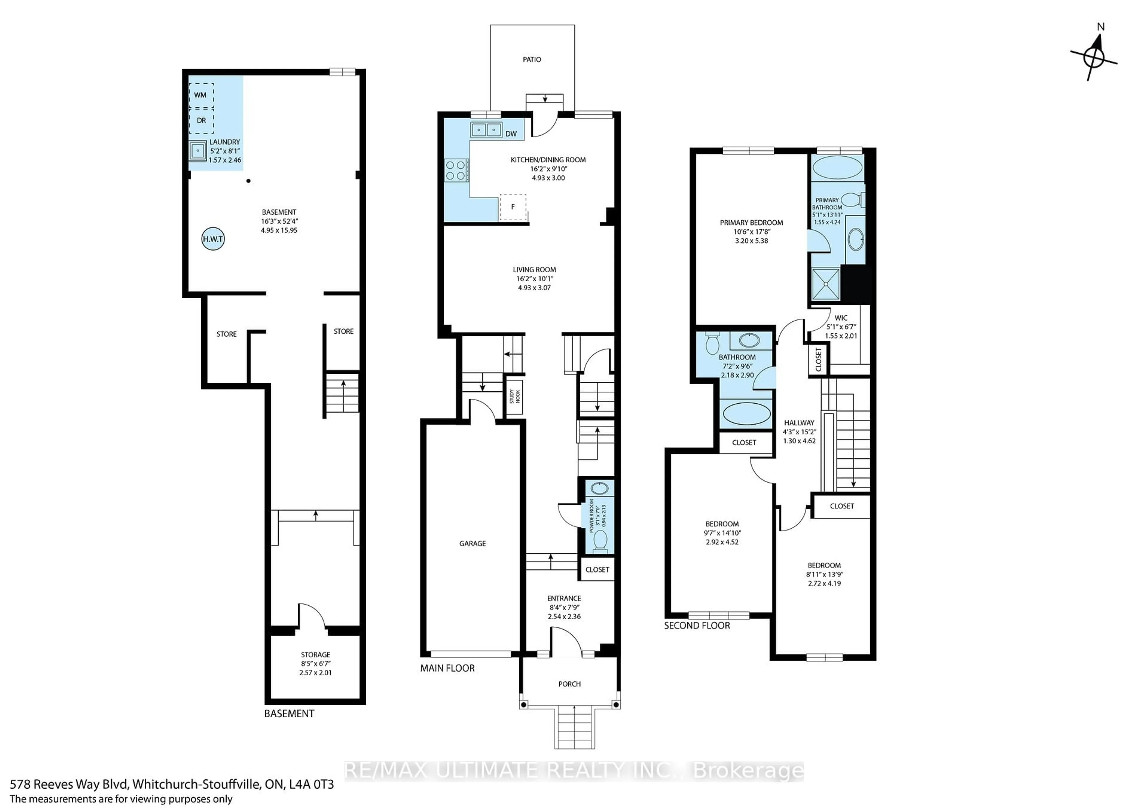 Floor plan for 578 Reeves Way Blvd, Whitchurch-Stouffville Ontario L4A 0T3