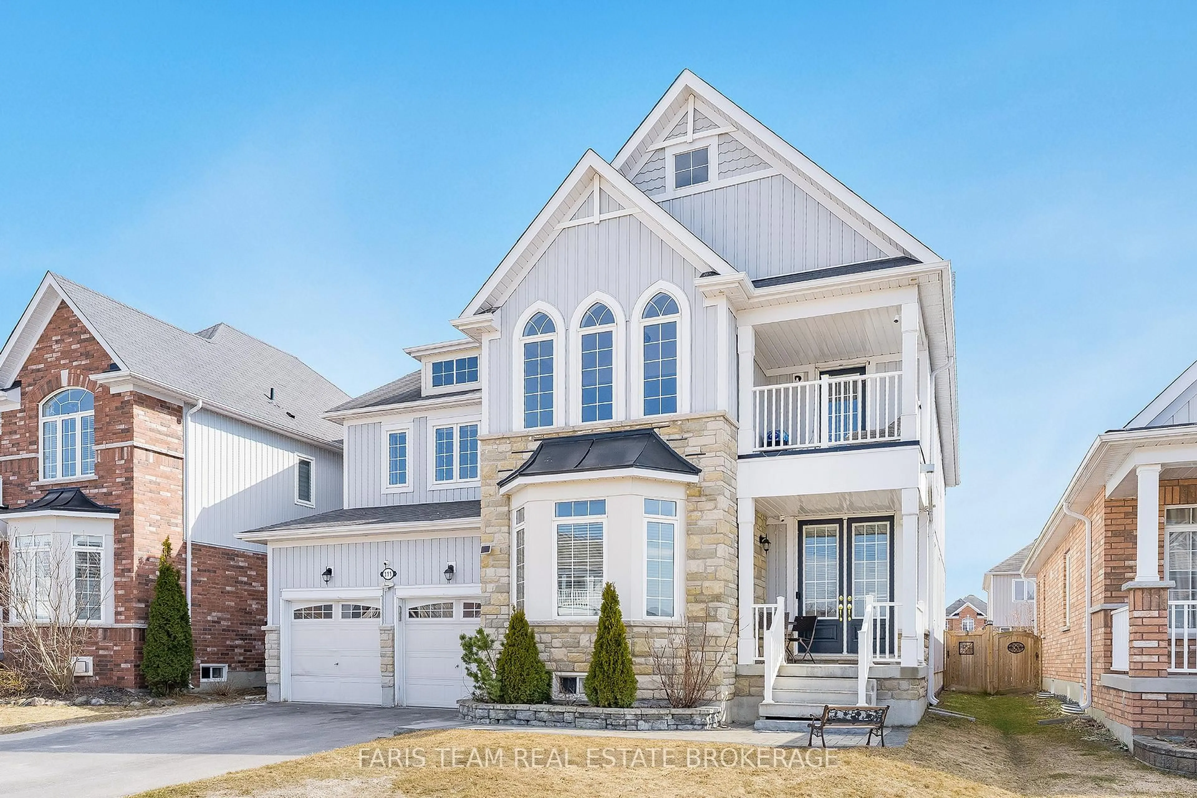 Home with vinyl exterior material, street for 111 Latimer Ave, Essa Ontario L3W 0N1