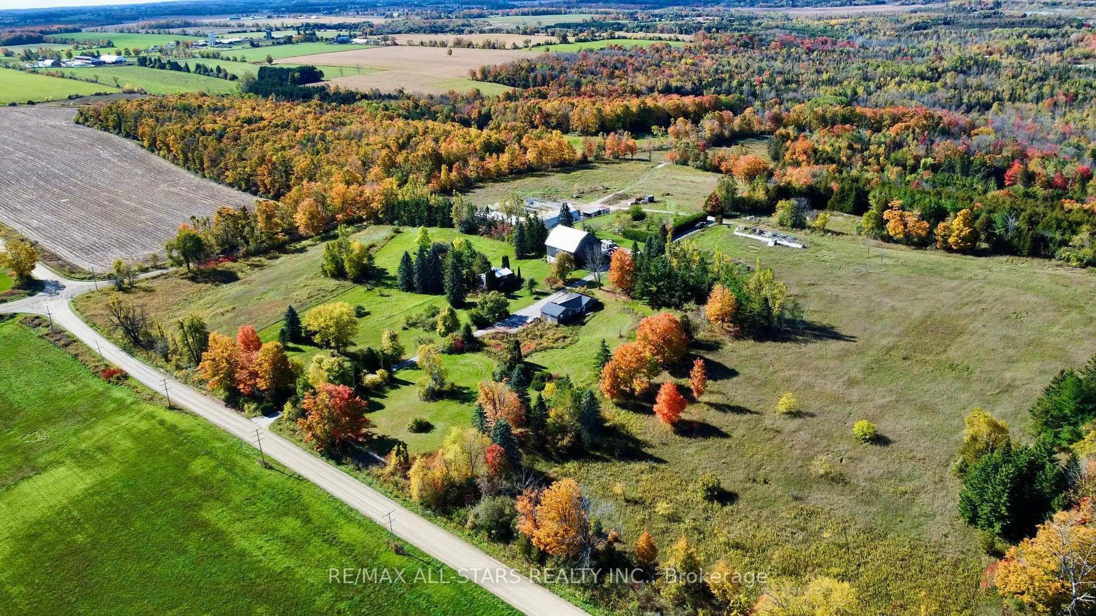 A pic from outside/outdoor area/front of a property/back of a property/a pic from drone, unknown for 14200 Sideroad 18, Brock Ontario L0C 1H0
