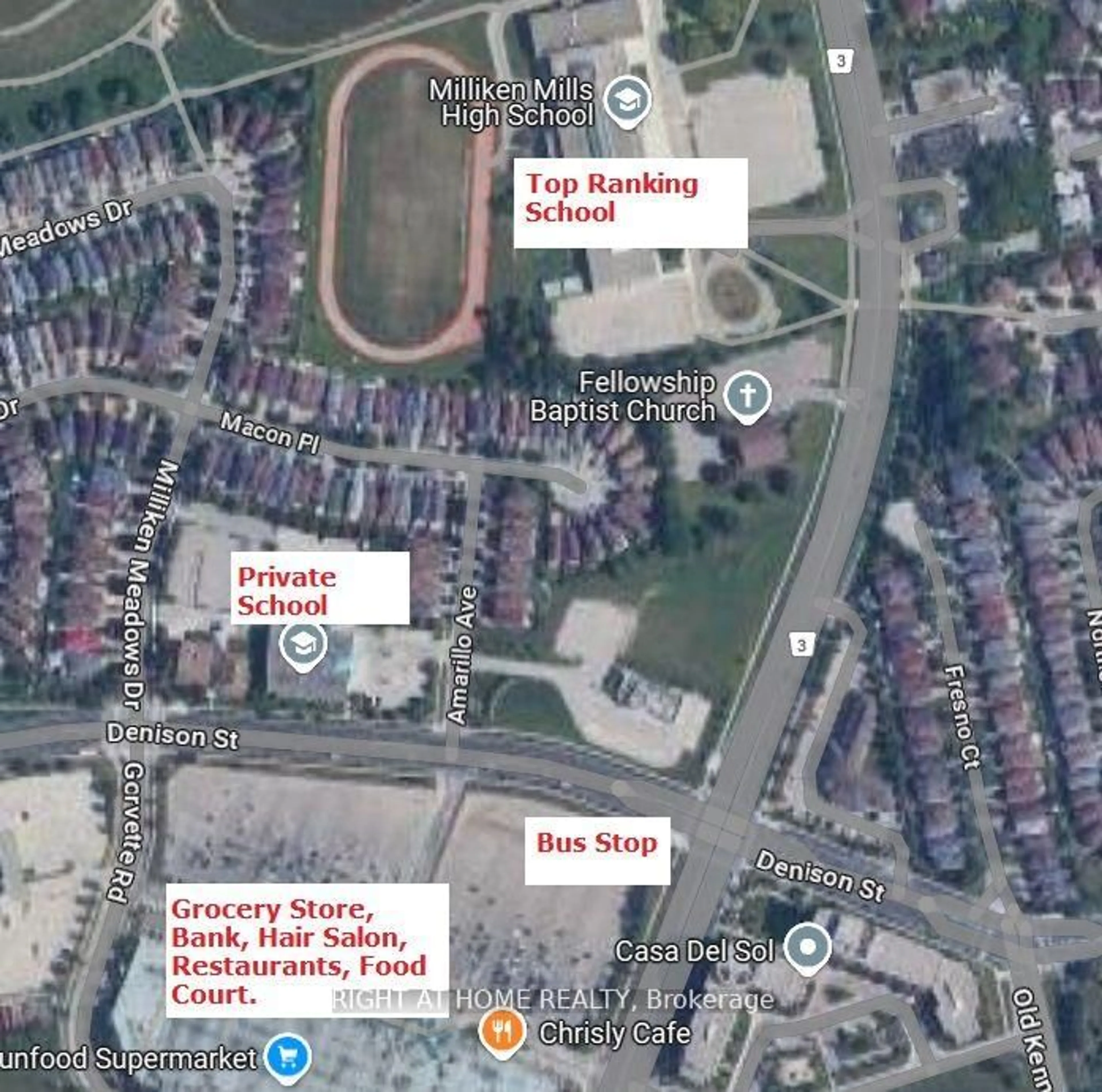 Picture of a map for 7363 Kennedy Rd #613, Markham Ontario L3R 1G8