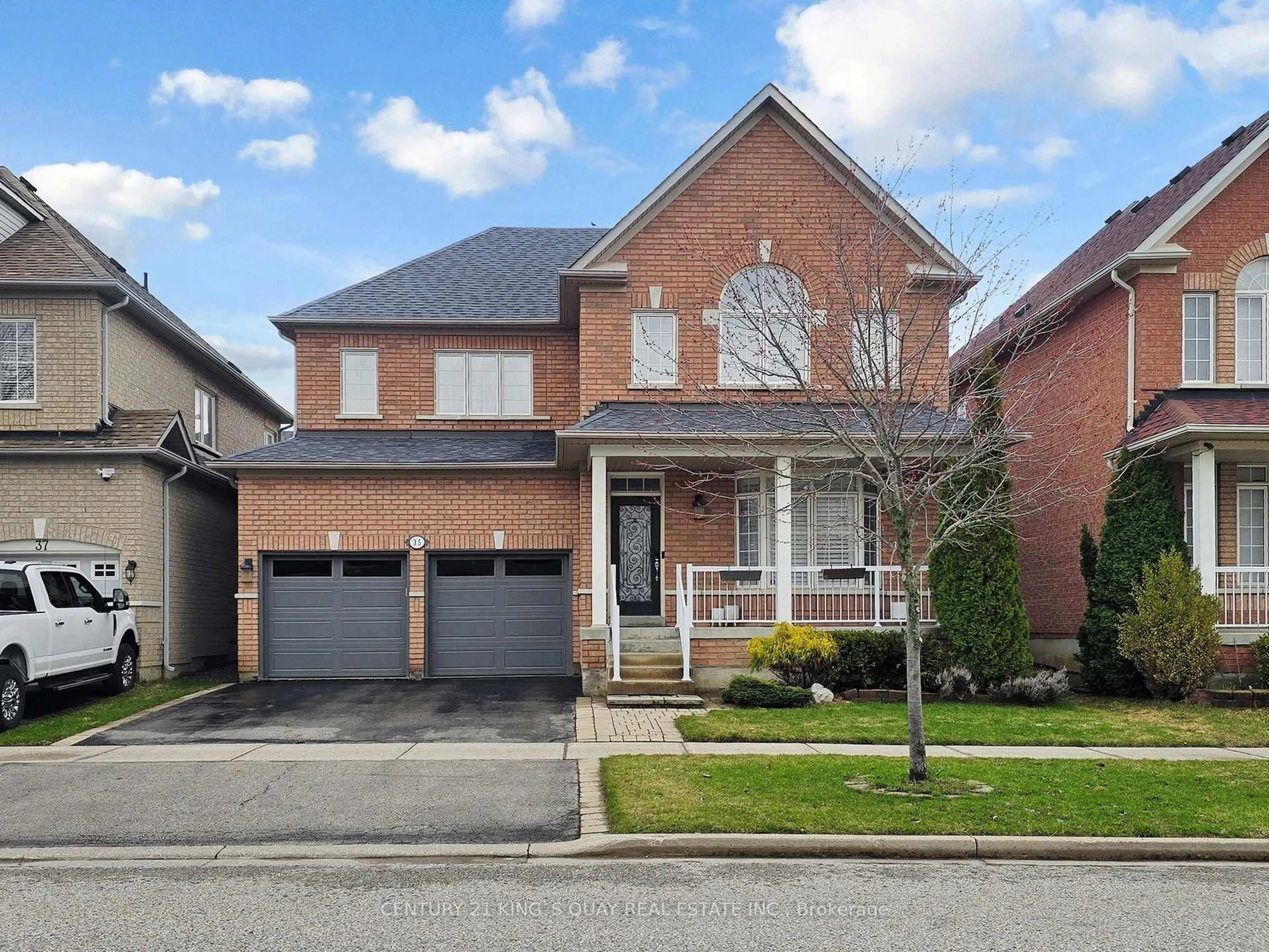 Home with brick exterior material, street for 35 Mckennon St, Markham Ontario L6E 1H5
