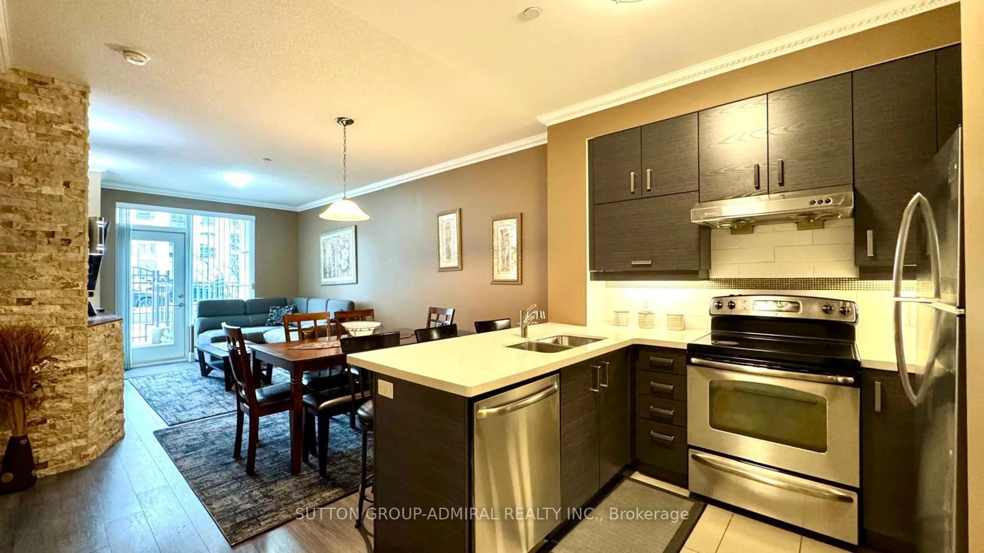 Open concept kitchen, unknown for 8228 Birchmount Rd #120, Markham Ontario L3R 1A6