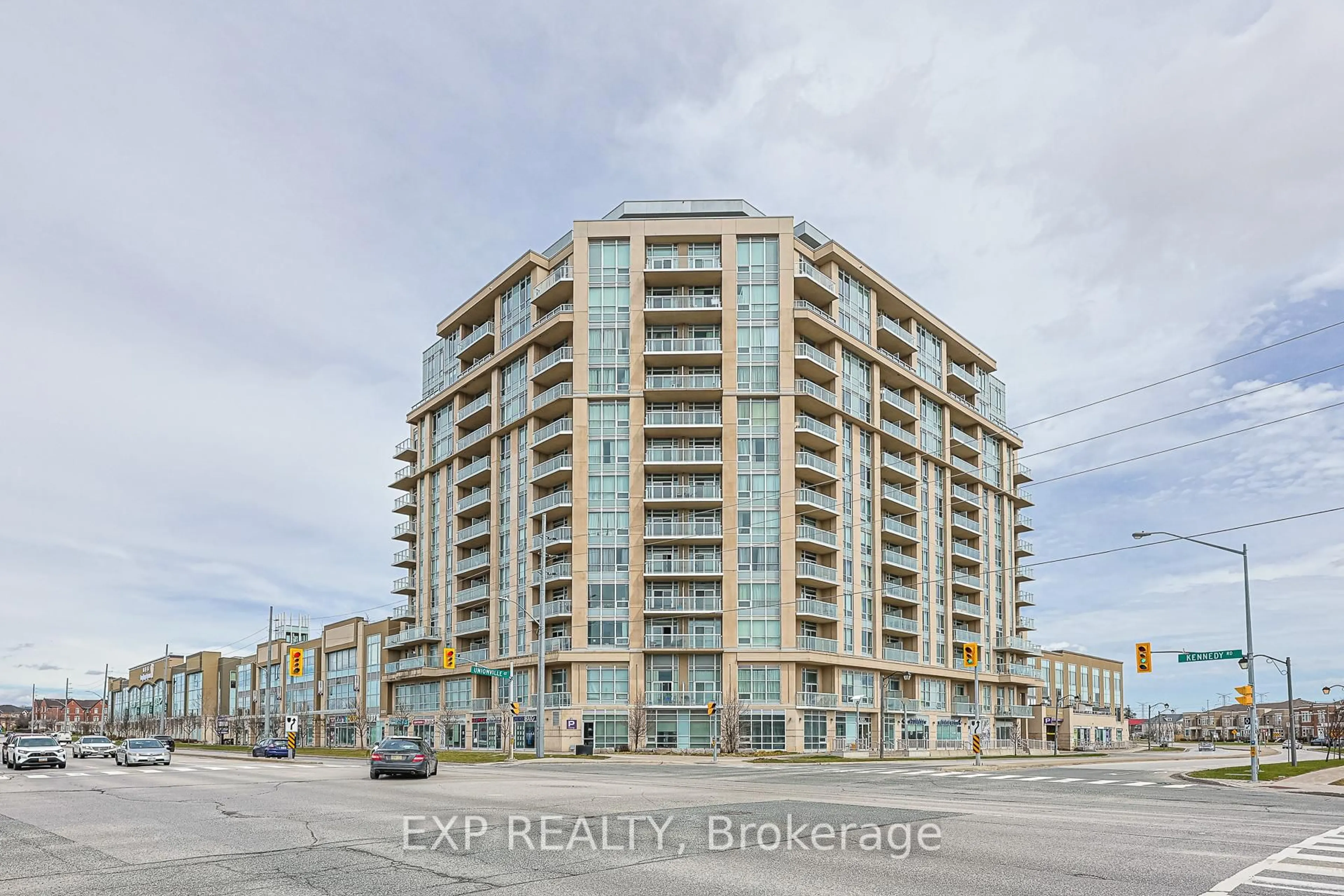 A pic from outside/outdoor area/front of a property/back of a property/a pic from drone, building for 8323 Kennedy Rd #323, Markham Ontario L3R 5W7