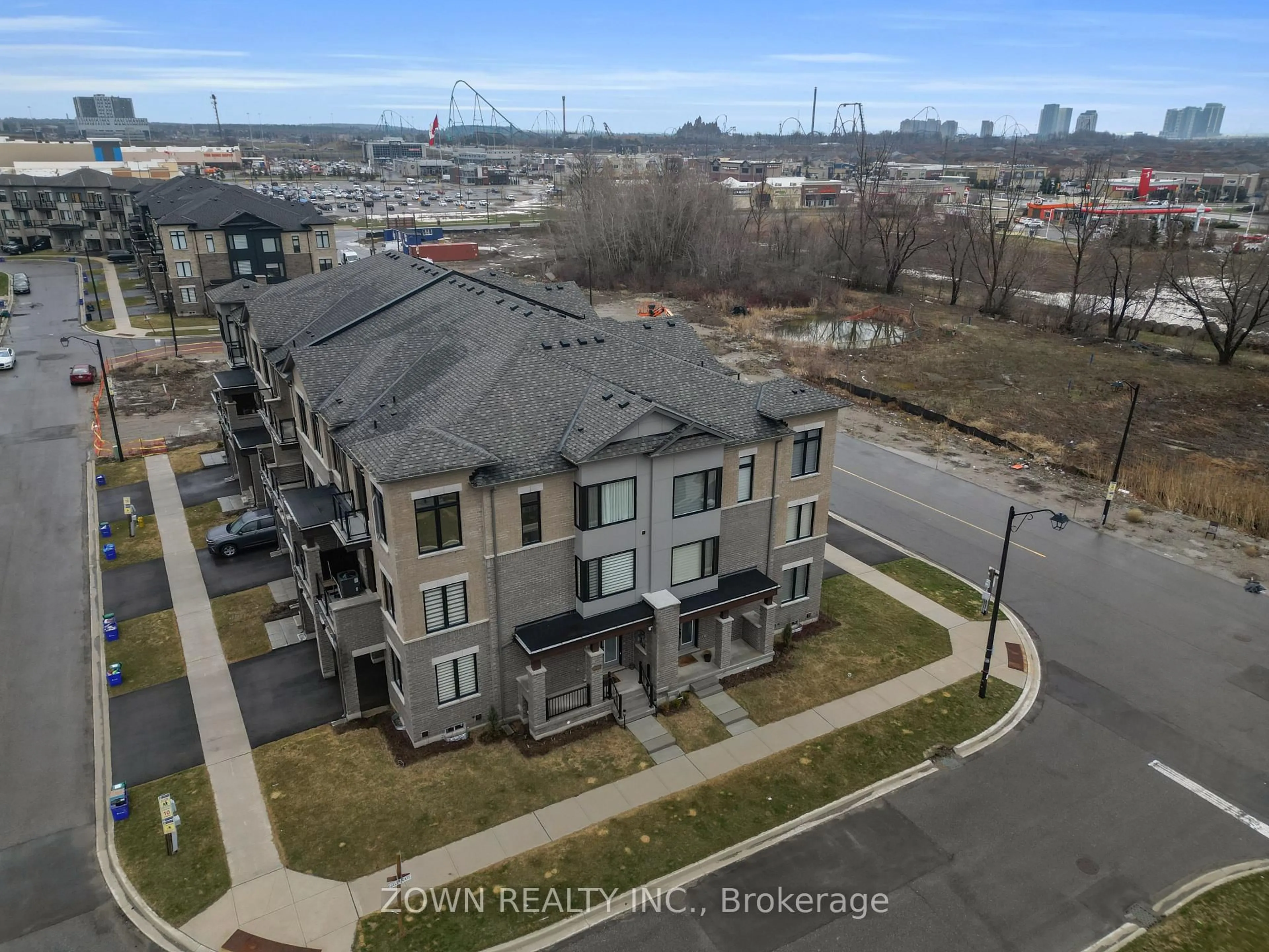 A pic from outside/outdoor area/front of a property/back of a property/a pic from drone, city buildings view from balcony for 3 Tennant Circ, Vaughan Ontario L4H 5L2