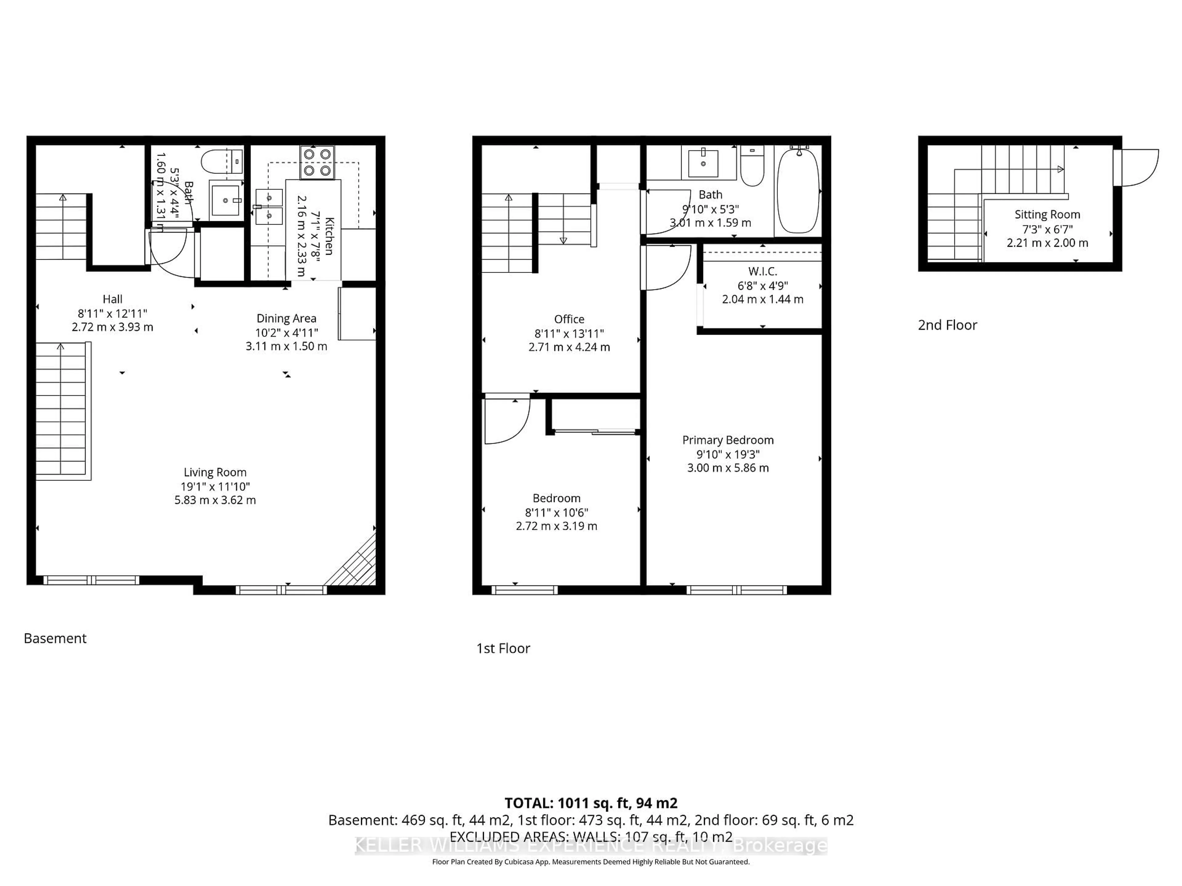 Floor plan for 75 Weldrick Rd #406, Richmond Hill Ontario L4C 0H9