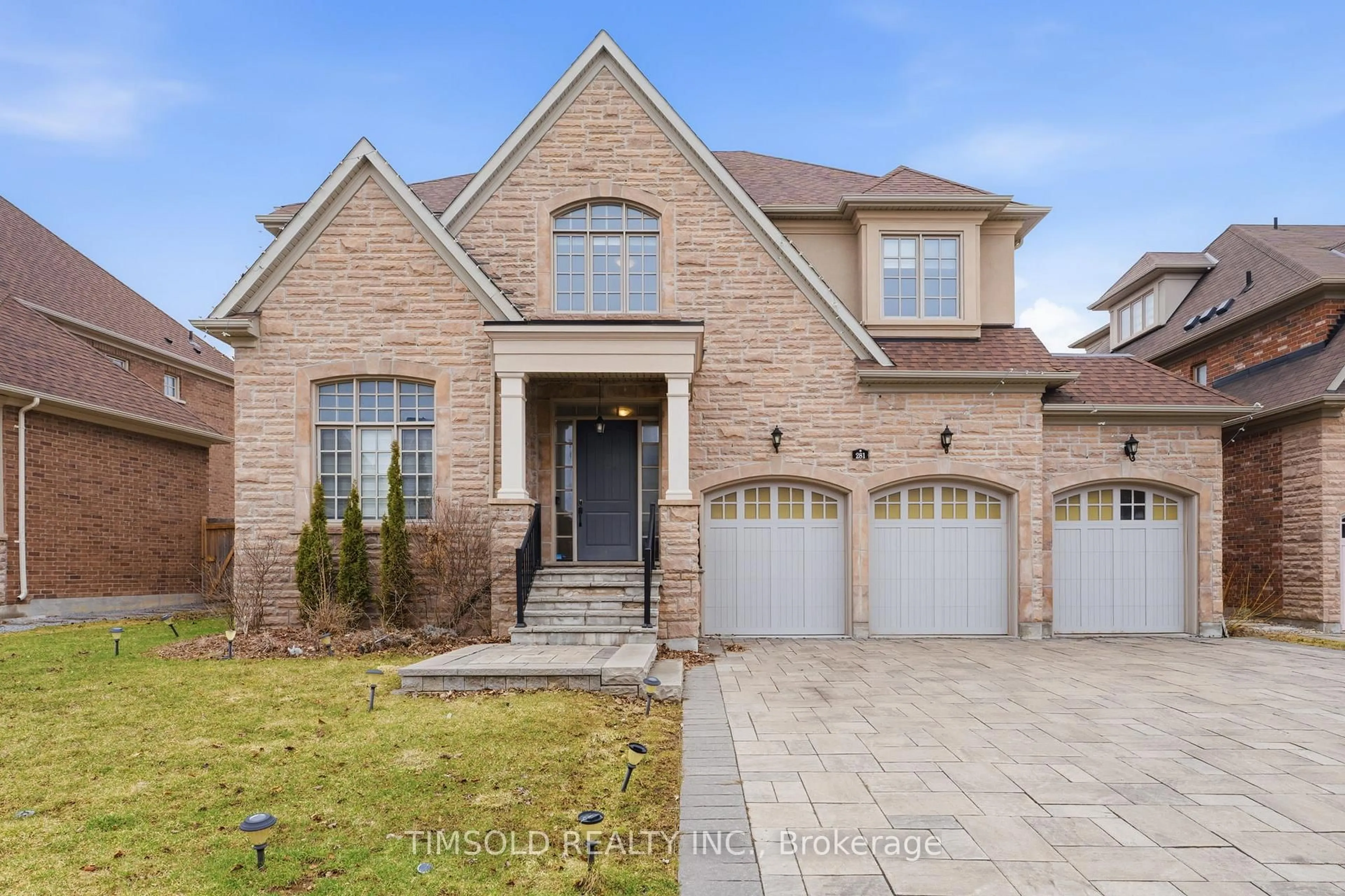 Home with brick exterior material, street for 281 Angus Glen Blvd, Markham Ontario L6C 0L4
