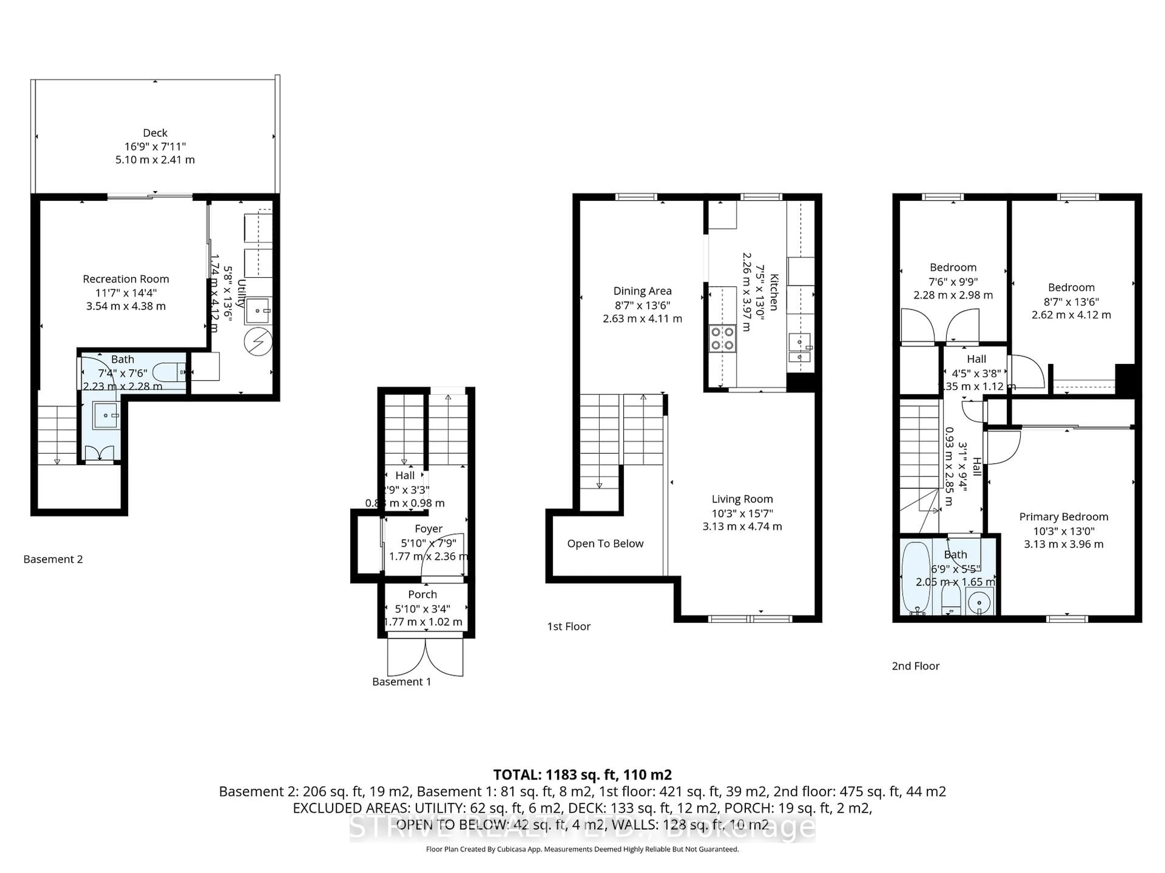 Floor plan for 1718 John St, Markham Ontario L3T 1Y9