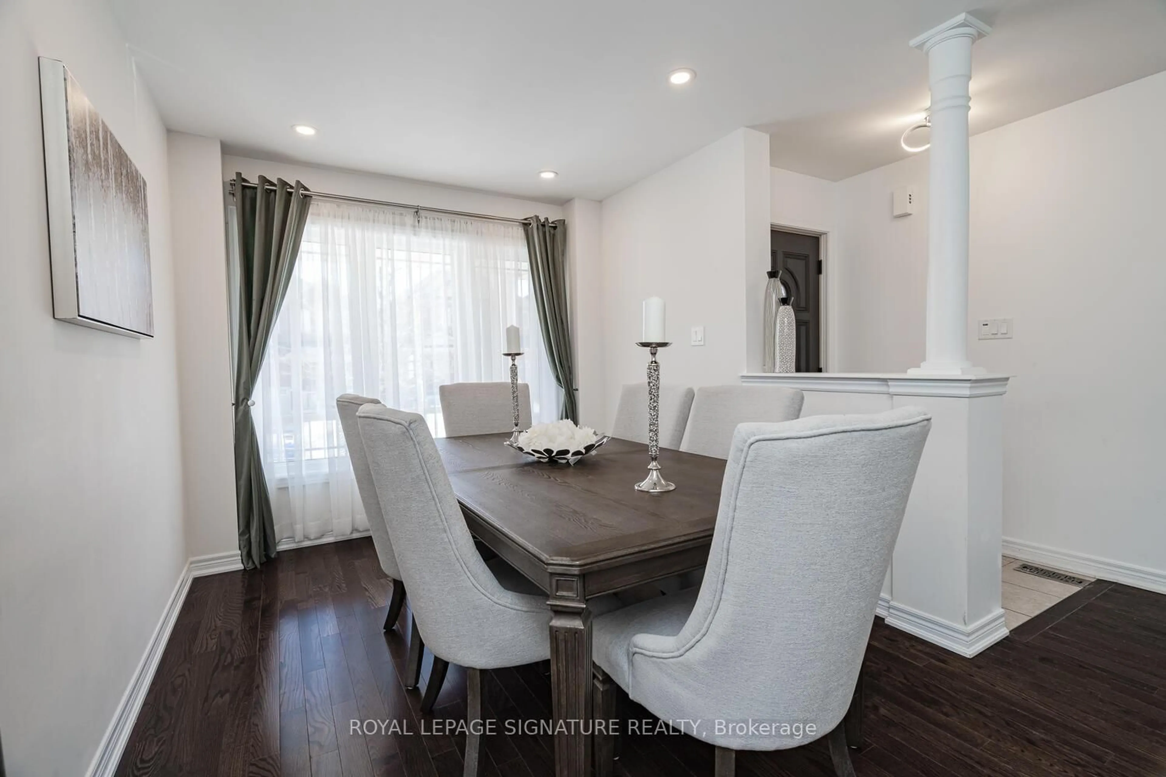 Dining room, wood/laminate floor for 14 Yang St, Richmond Hill Ontario L4E 0M6