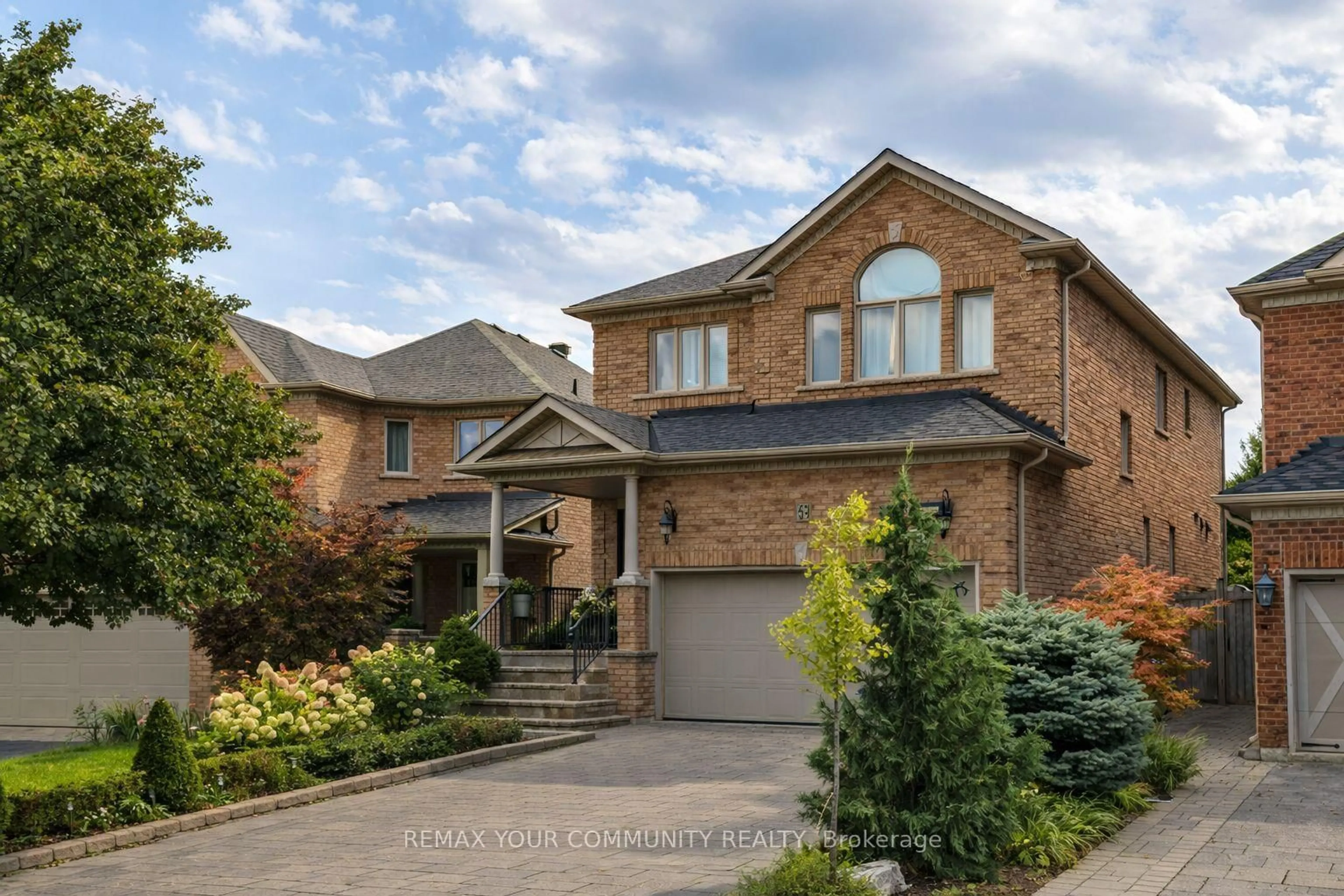Home with brick exterior material, street for 42 Sandy Point Dr, Richmond Hill Ontario L4S 2W7
