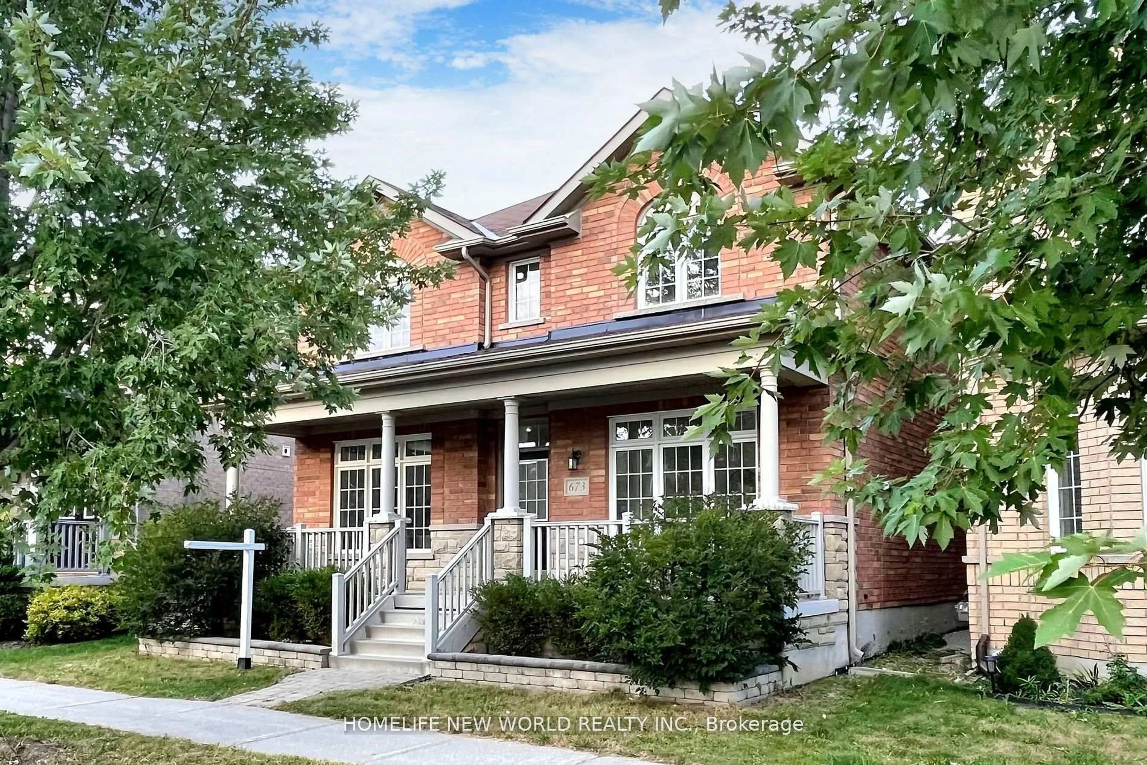 Home with brick exterior material, street for 673 Cornell Rouge Blvd, Markham Ontario L6B 0P4