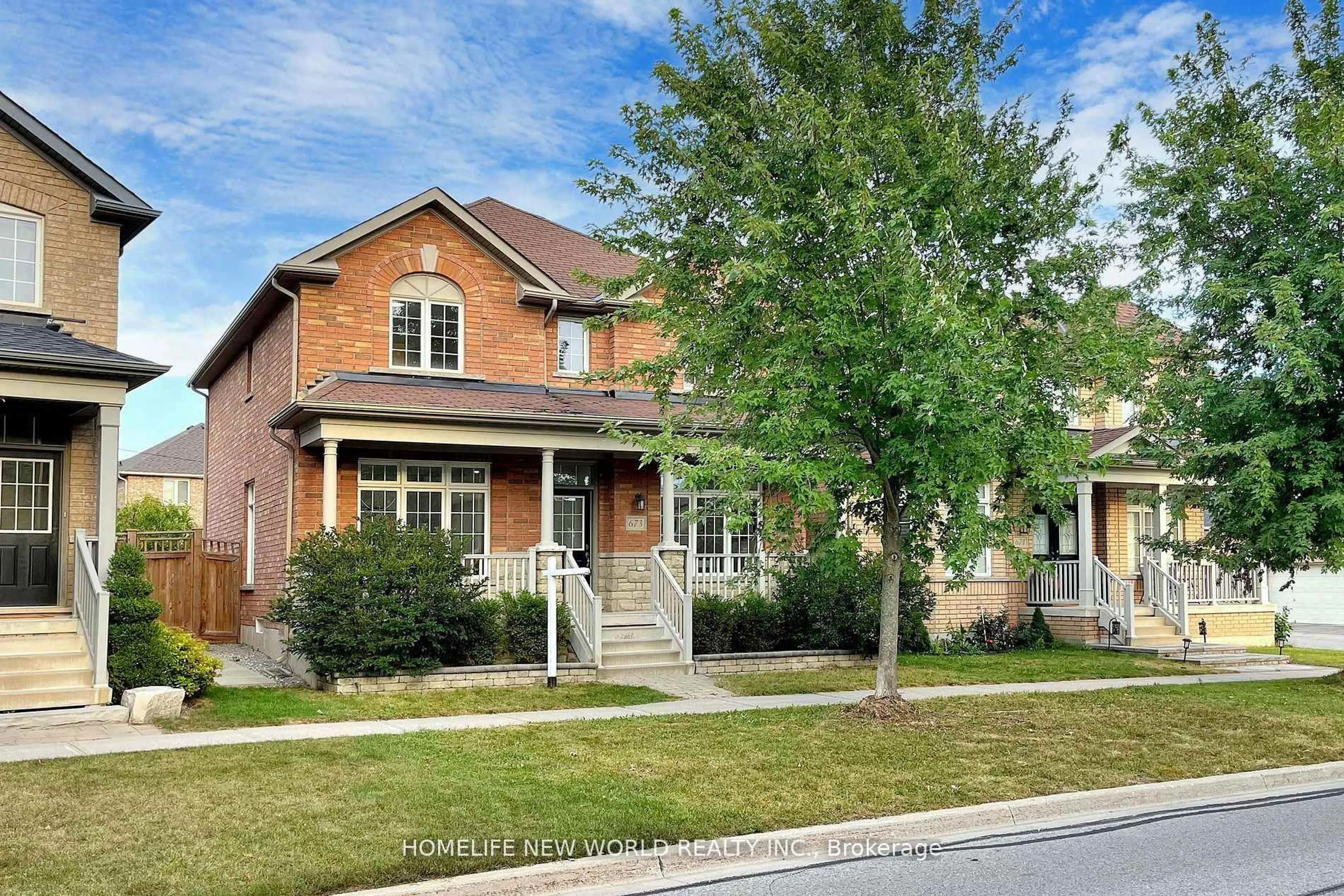 Home with brick exterior material, street for 673 Cornell Rouge Blvd, Markham Ontario L6B 0P4