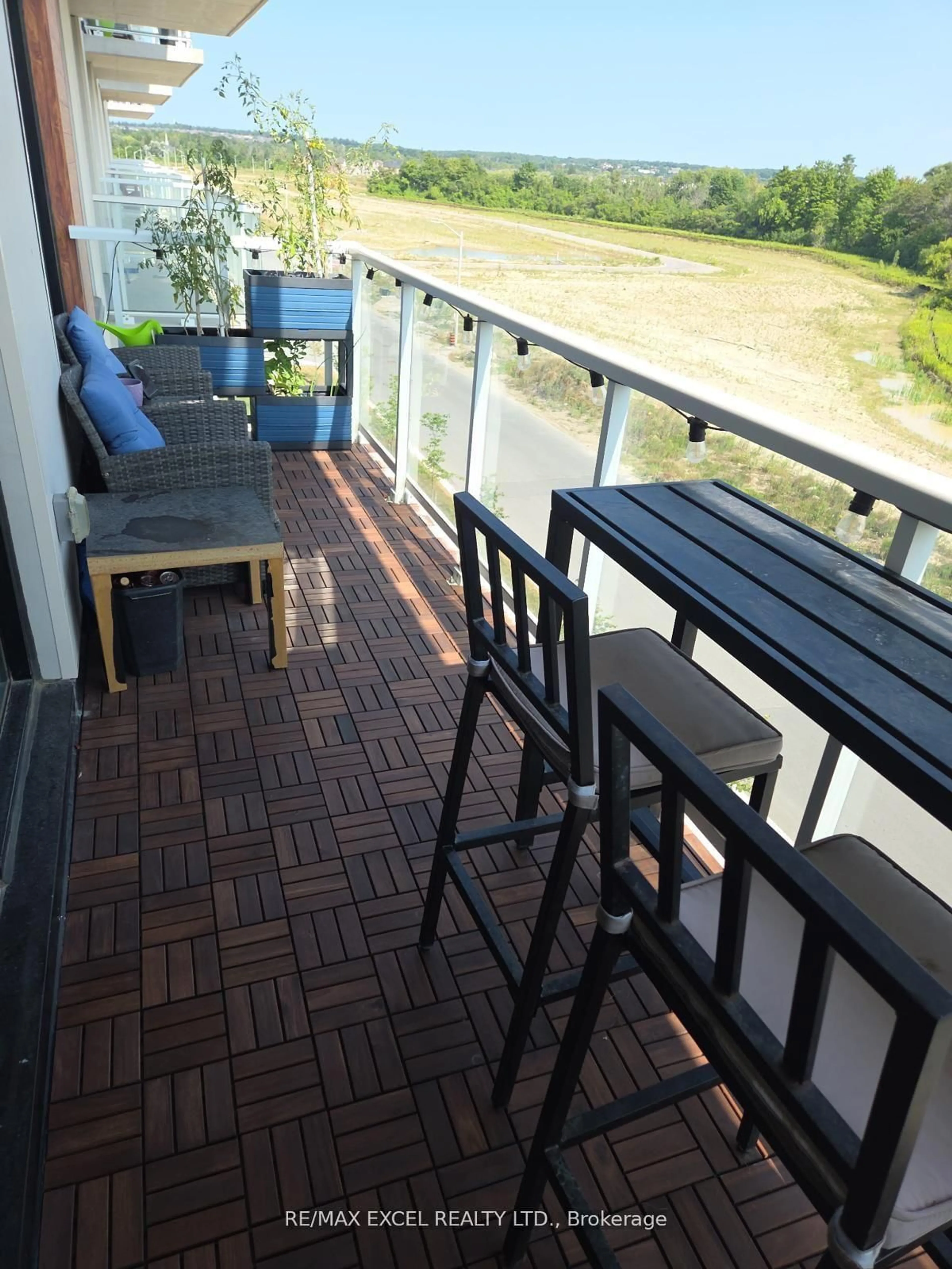 Balcony in the apartment, water/lake/river/ocean view for 6 David Eyer Rd #407, Richmond Hill Ontario L4S 0N5