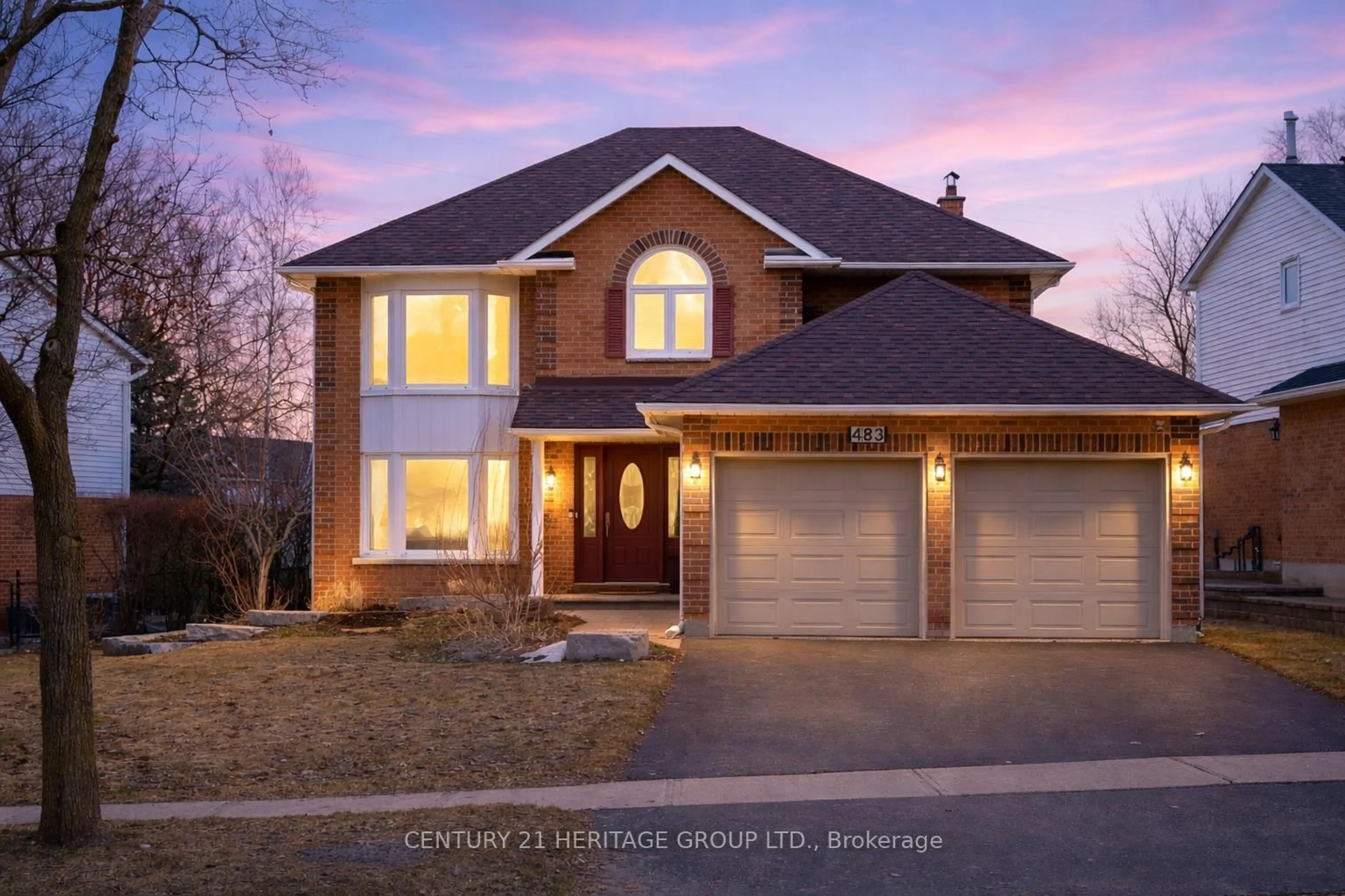 Home with brick exterior material, street for 483 Alex Doner Dr, Newmarket Ontario L3X 1C3