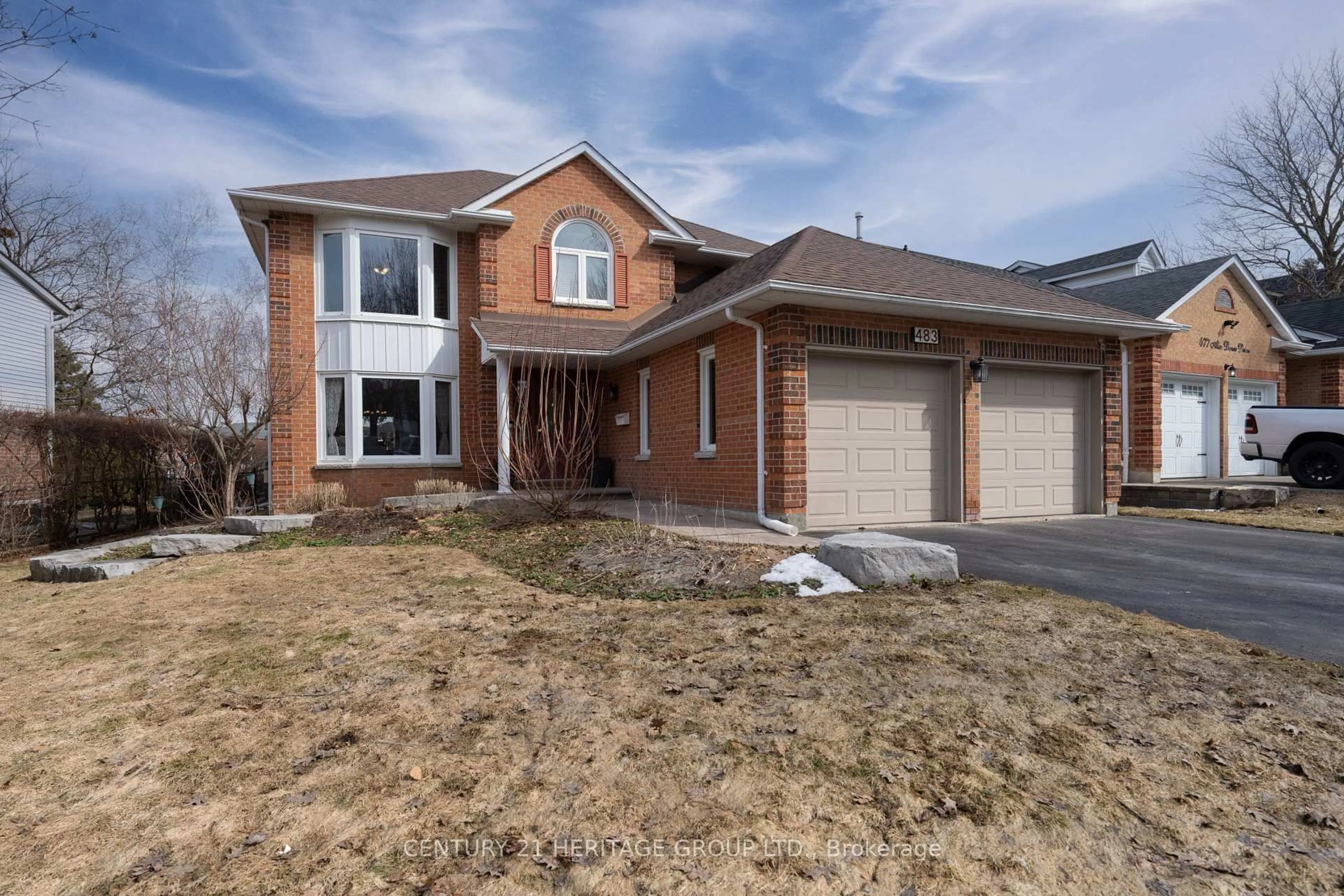 Home with brick exterior material, street for 483 Alex Doner Dr, Newmarket Ontario L3X 1C3