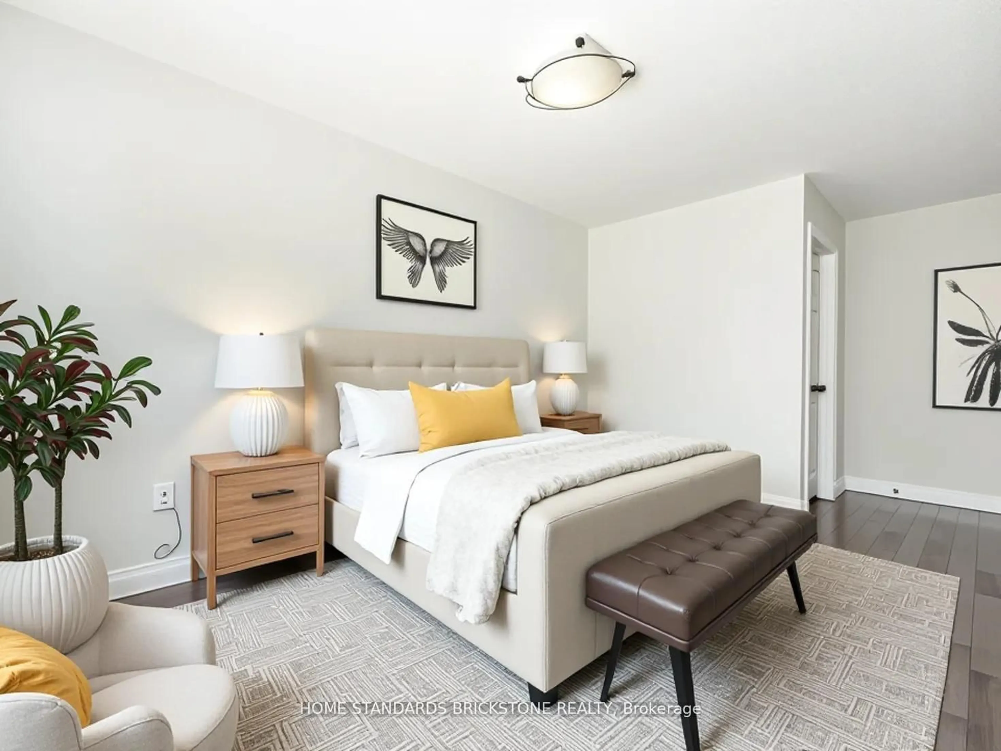 Bedroom with bed, unknown for 382 Highway 7 #TH15, Richmond Hill Ontario L4B 0C5