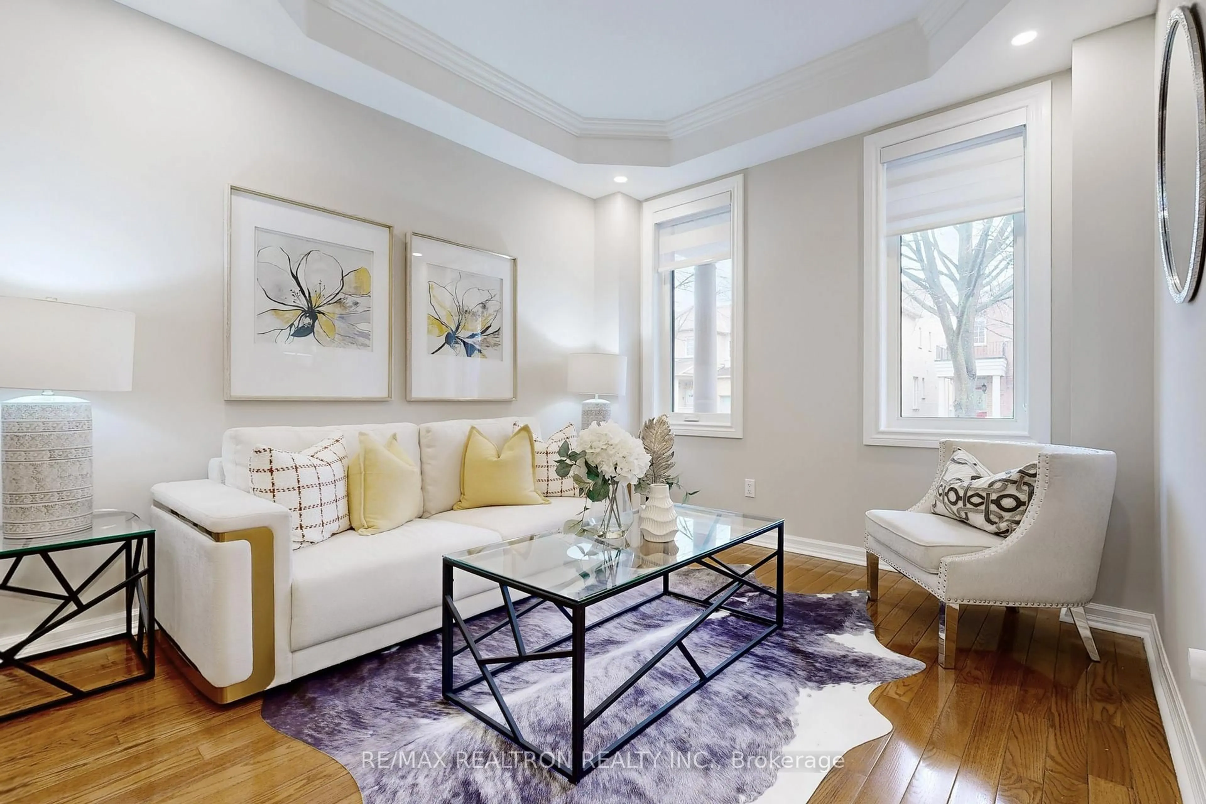 Living room with furniture, unknown for 116 Southbrook Cres, Markham Ontario L6C 2H5