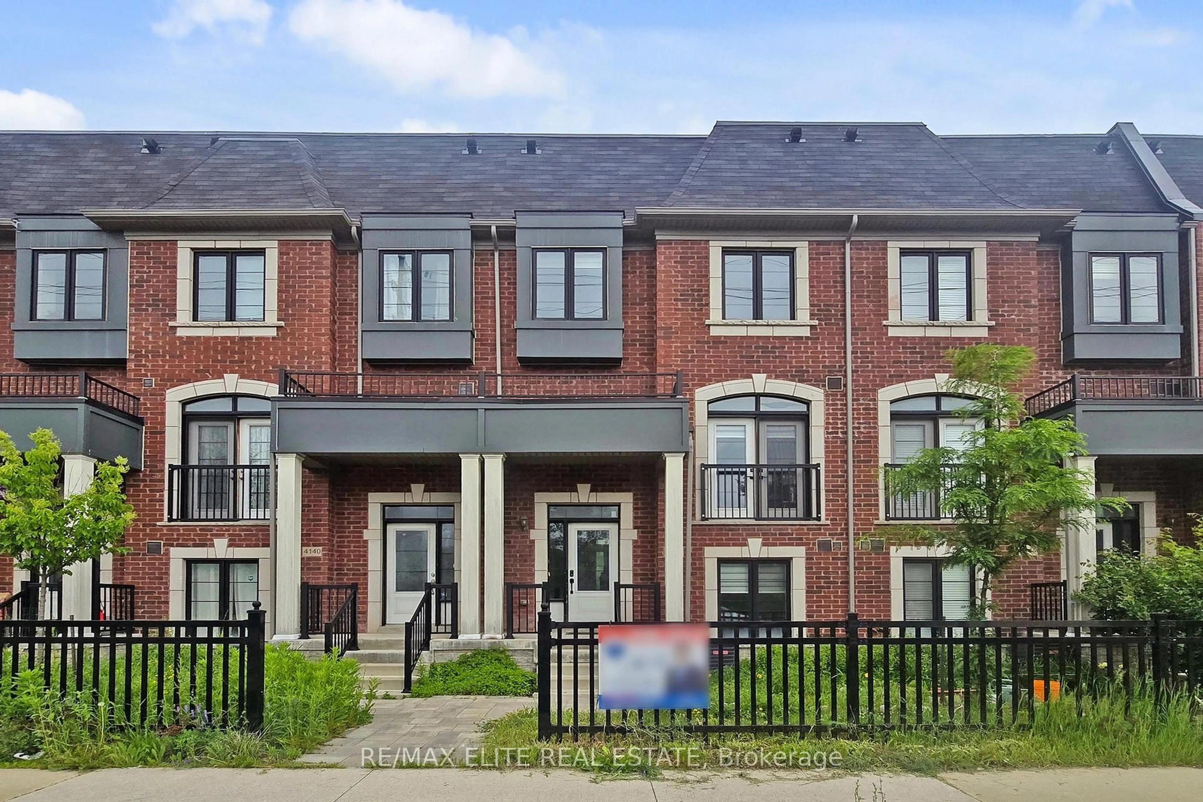 Home with brick exterior material, street for 4142 Highway 7 Rd, Markham Ontario L3R 0W9