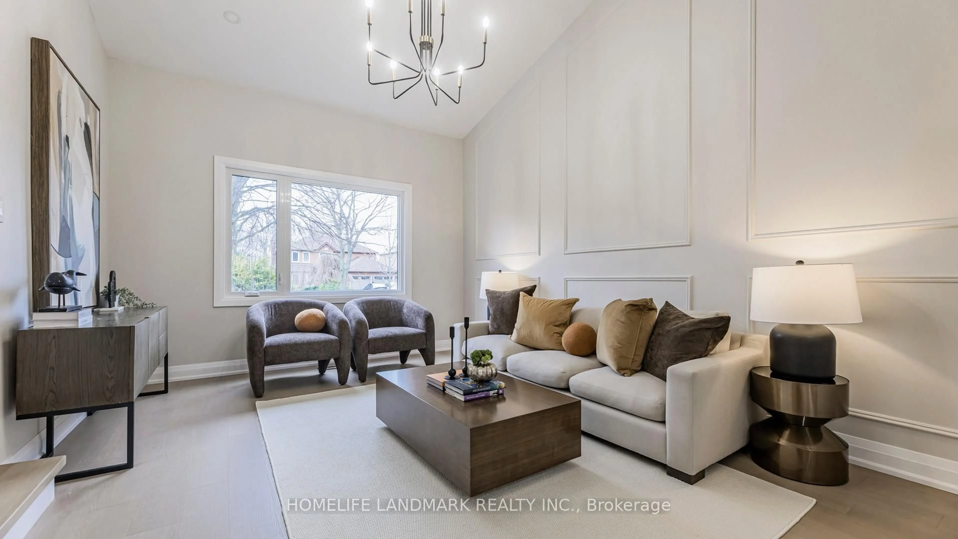 Living room with furniture, unknown for 93 Gilbank Dr, Aurora Ontario L4G 5E2