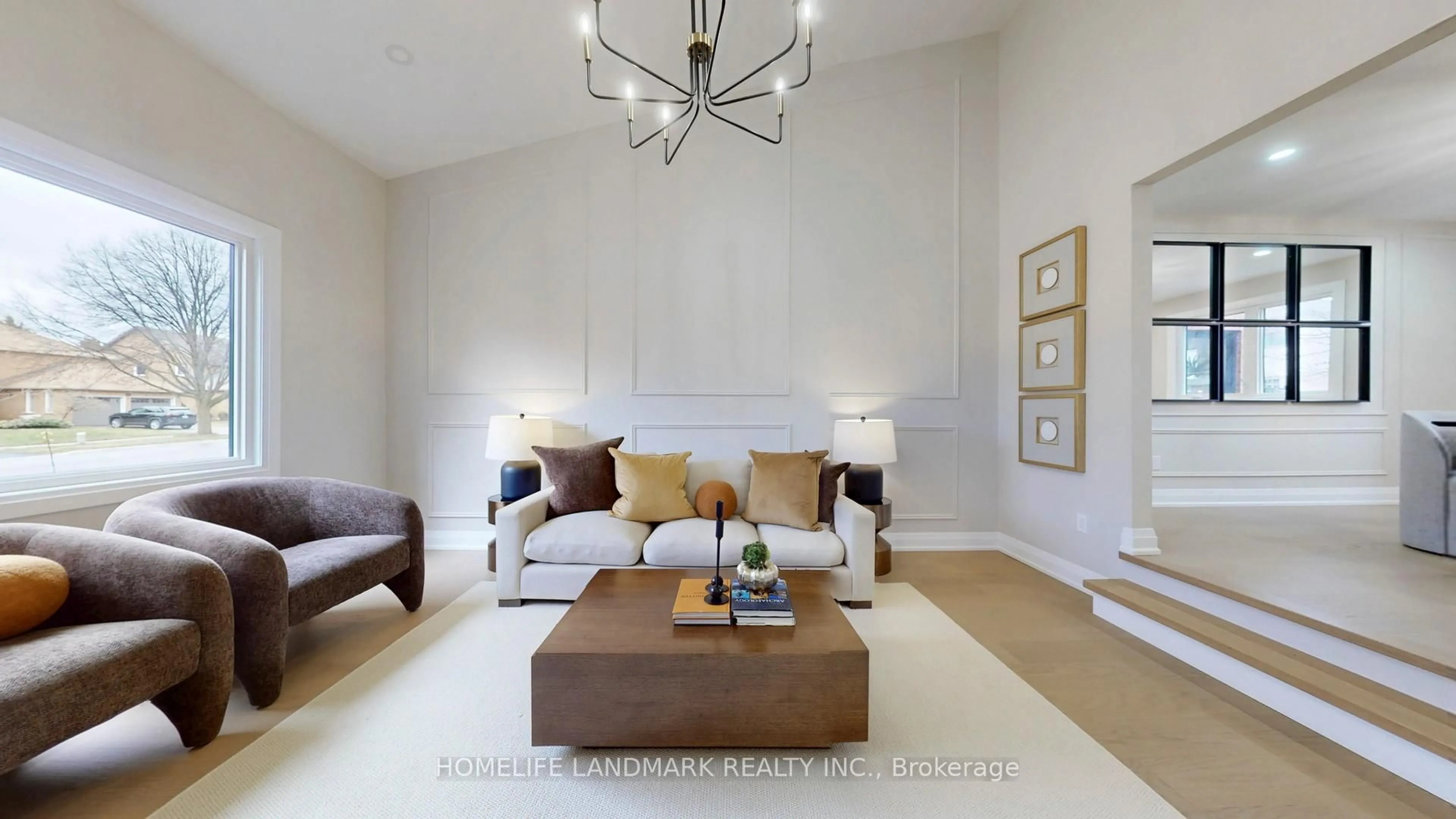 Living room with furniture, unknown for 93 Gilbank Dr, Aurora Ontario L4G 5E2