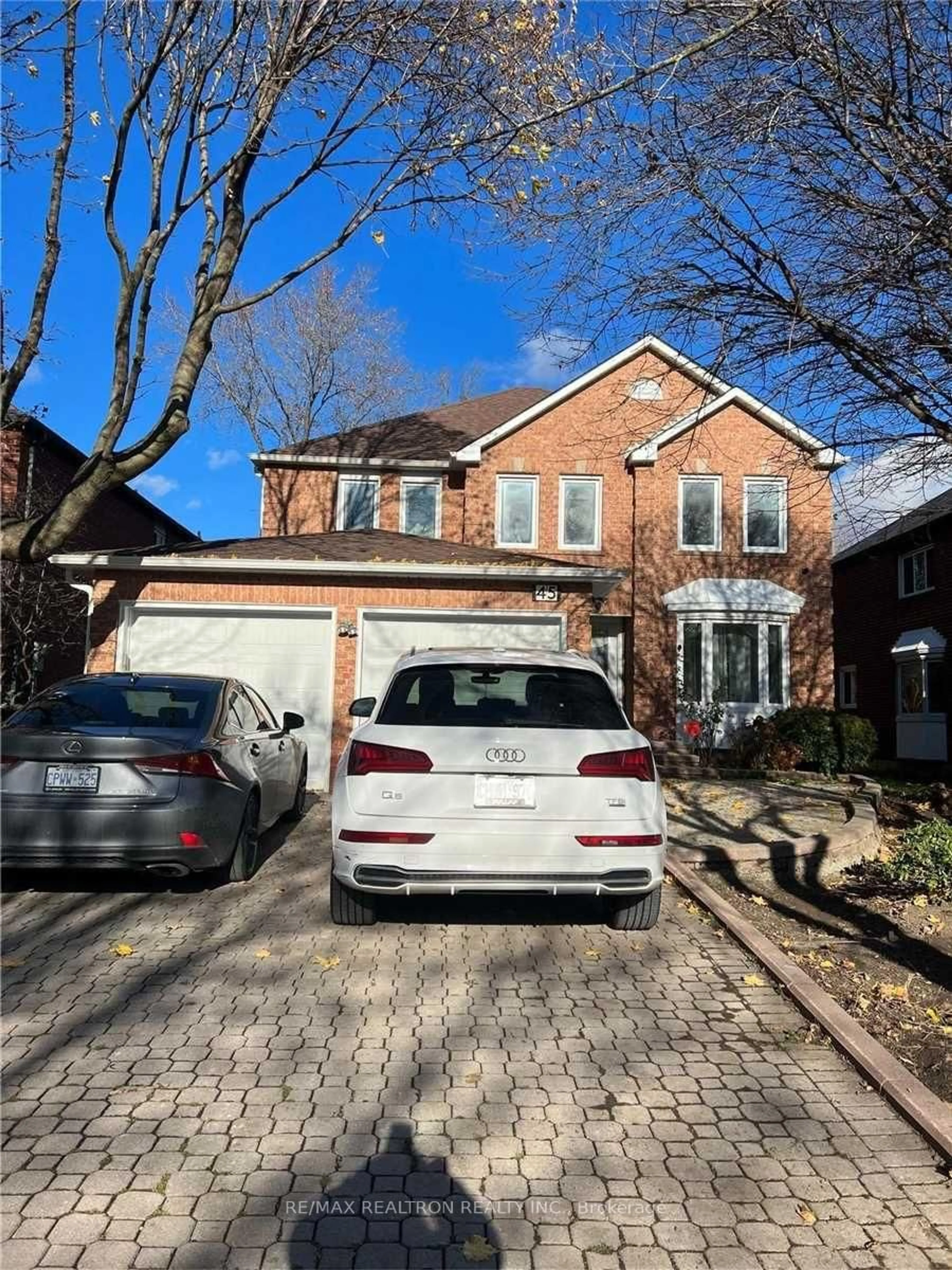 Home with brick exterior material, street for 45 Stacey Cres, Markham Ontario L3T 6Z7