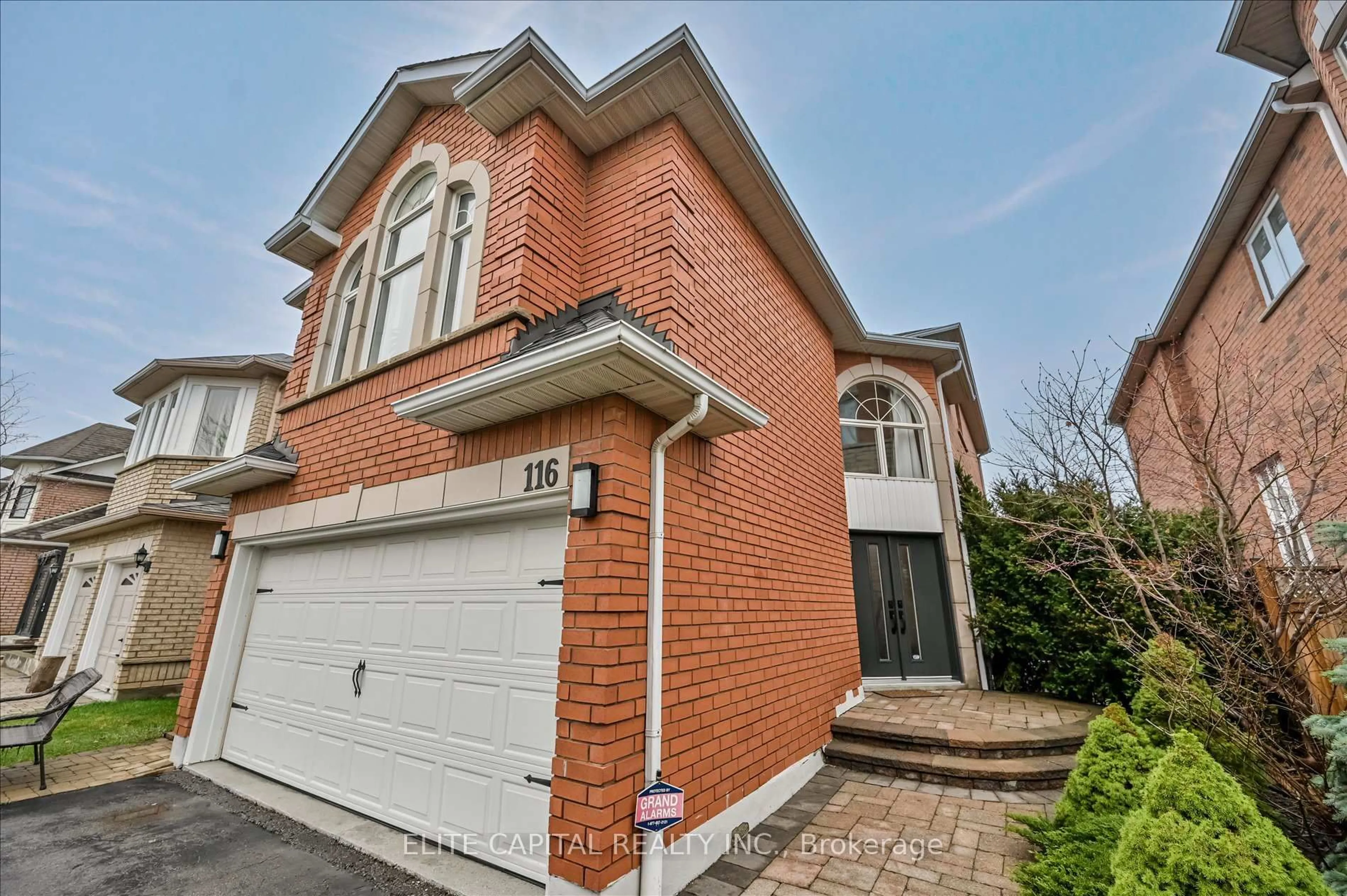 Home with brick exterior material, street for 116 Redstone Rd, Richmond Hill Ontario L4S 1T8