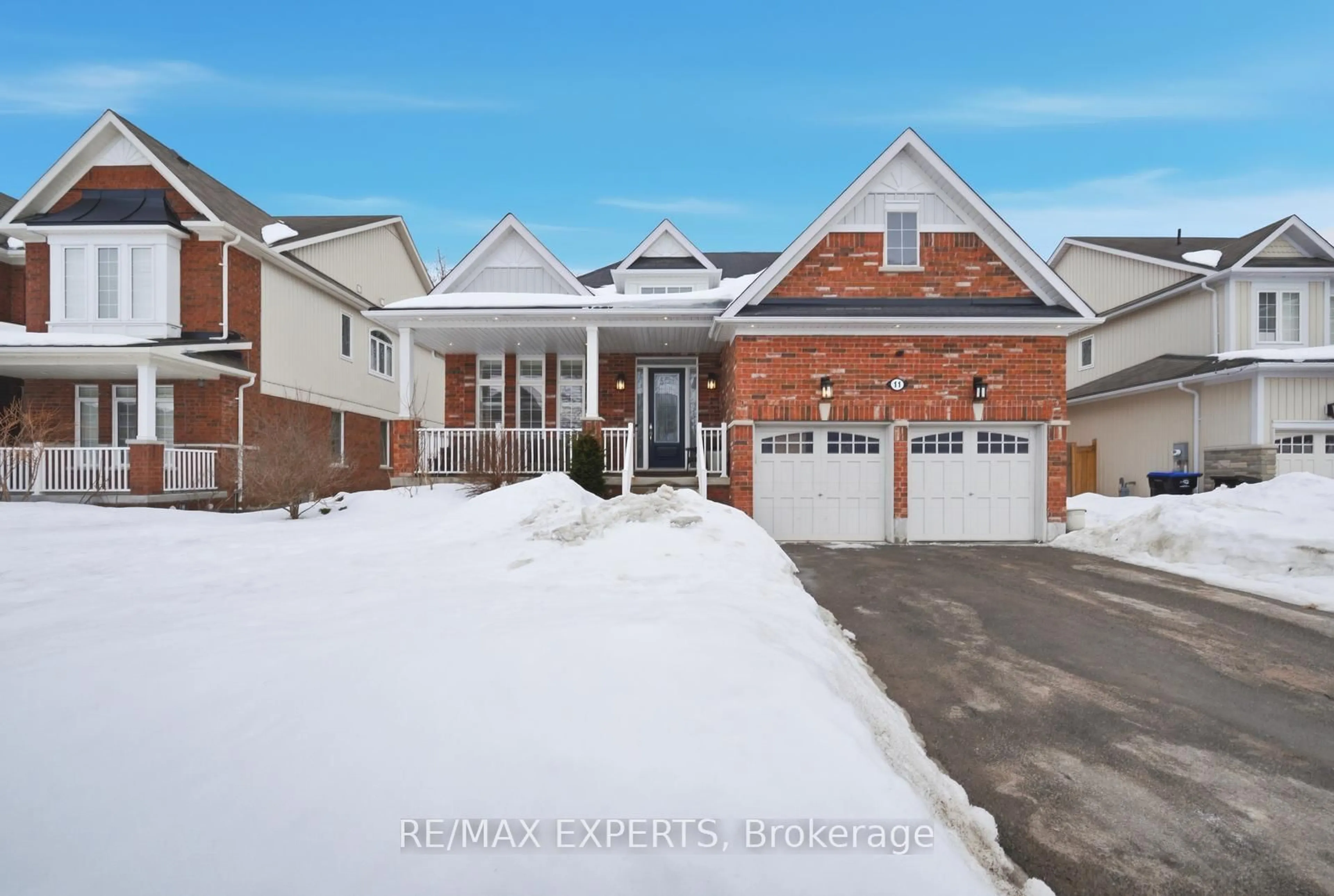 Home with brick exterior material, street for 11 Collier Cres, Essa Ontario L3W 0M7