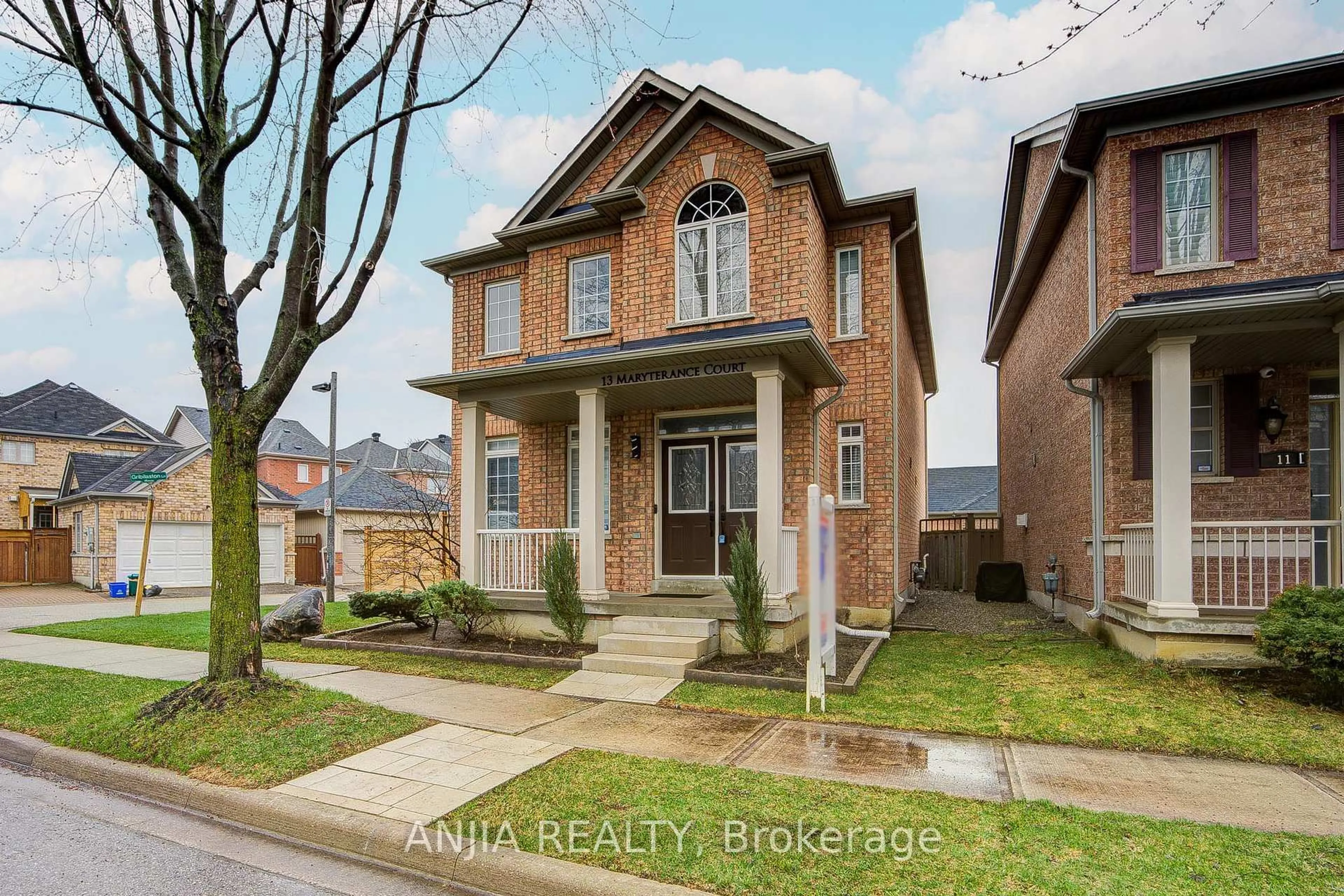 Home with brick exterior material, street for 13 Maryterance Crt, Markham Ontario L6B 0B1