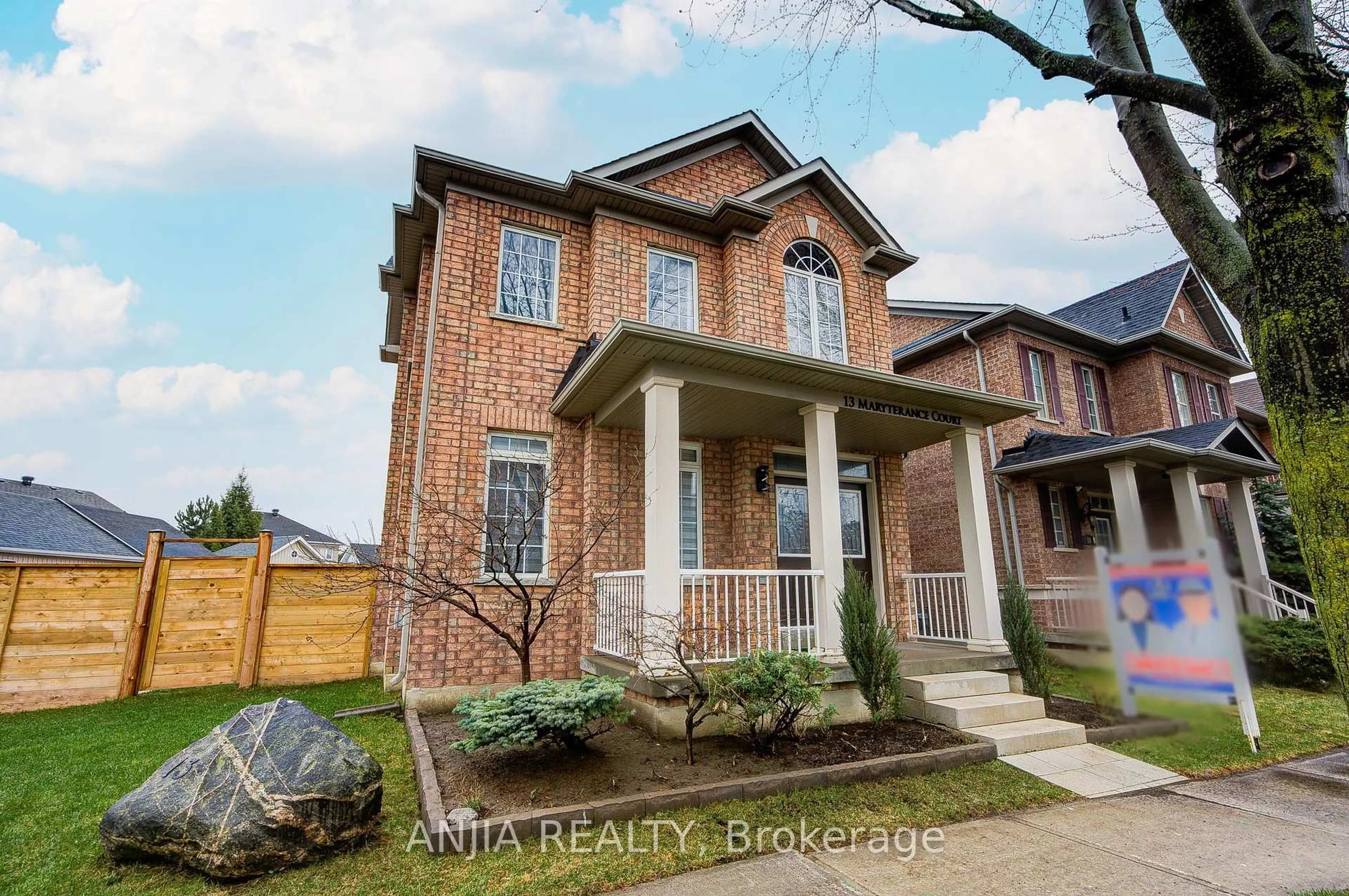 Home with brick exterior material, street for 13 Maryterance Crt, Markham Ontario L6B 0B1