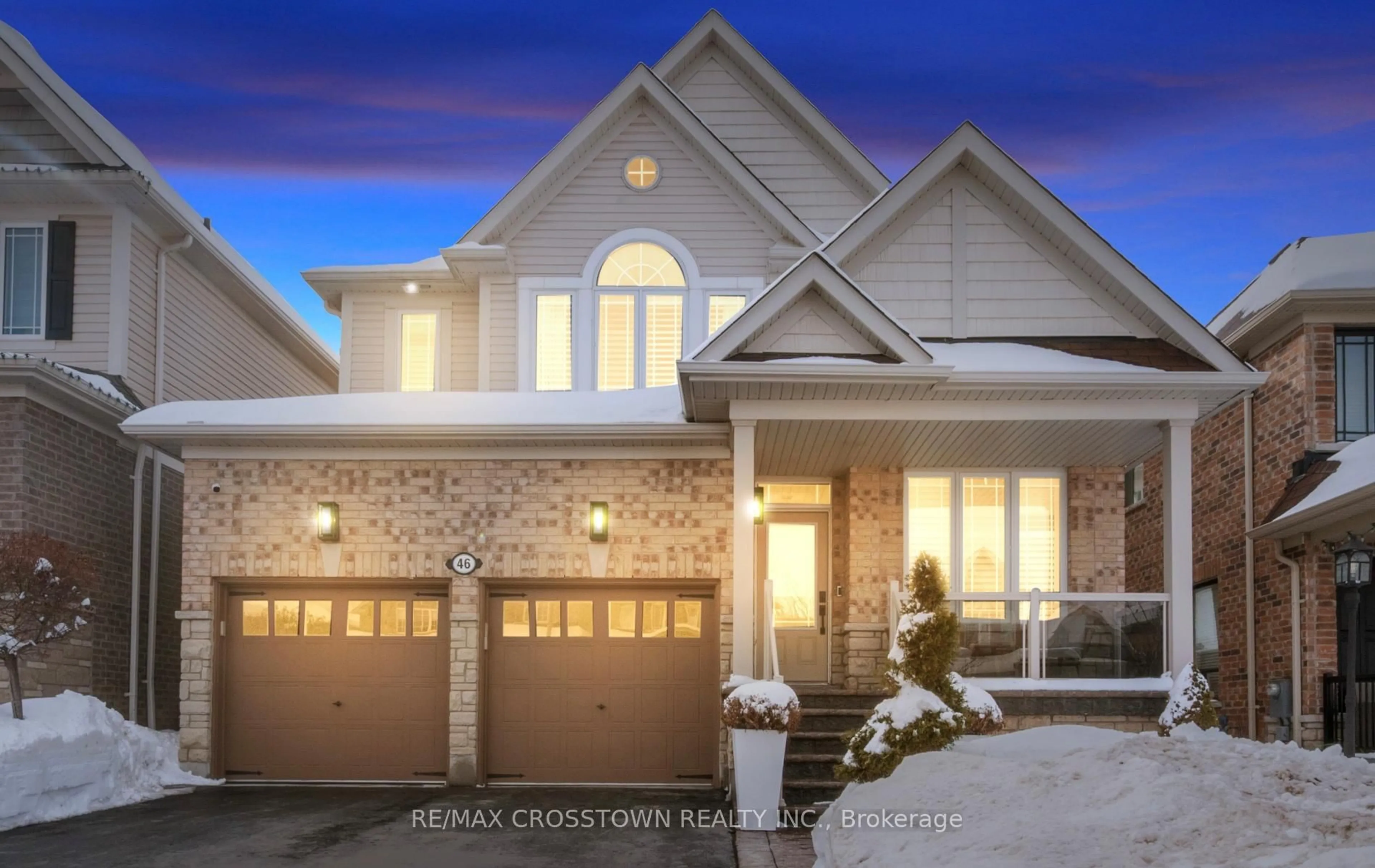 Home with brick exterior material, street for 46 Pierce Pl, New Tecumseth Ontario L0G 1W0